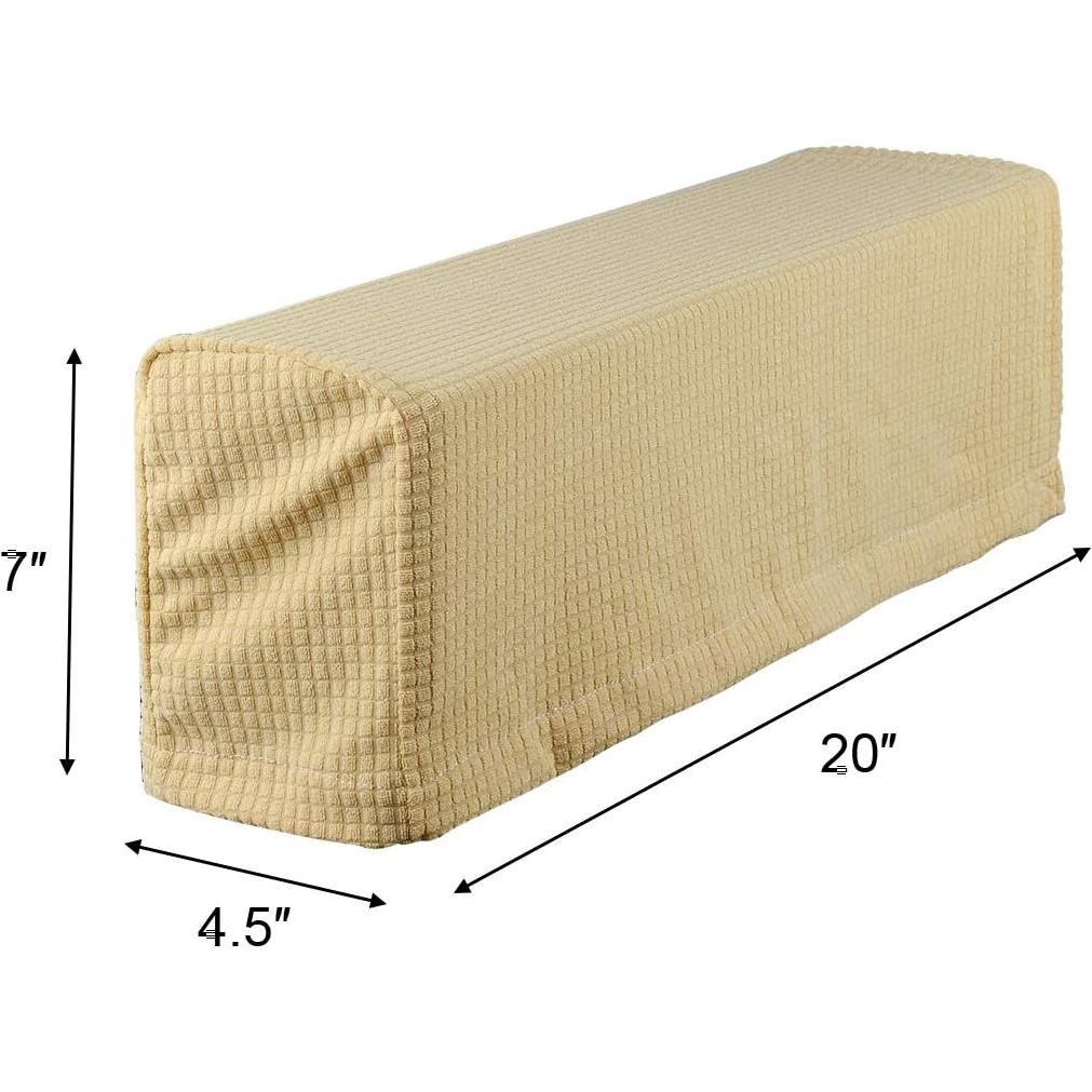 Funda Antideslizante para Reposabrazos Sofá CM Beige Oscuro