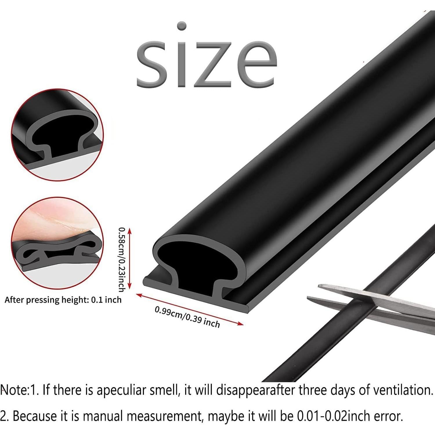 Tira de Sellado de Puerta Pundin 7m Goma Blanca Aislante