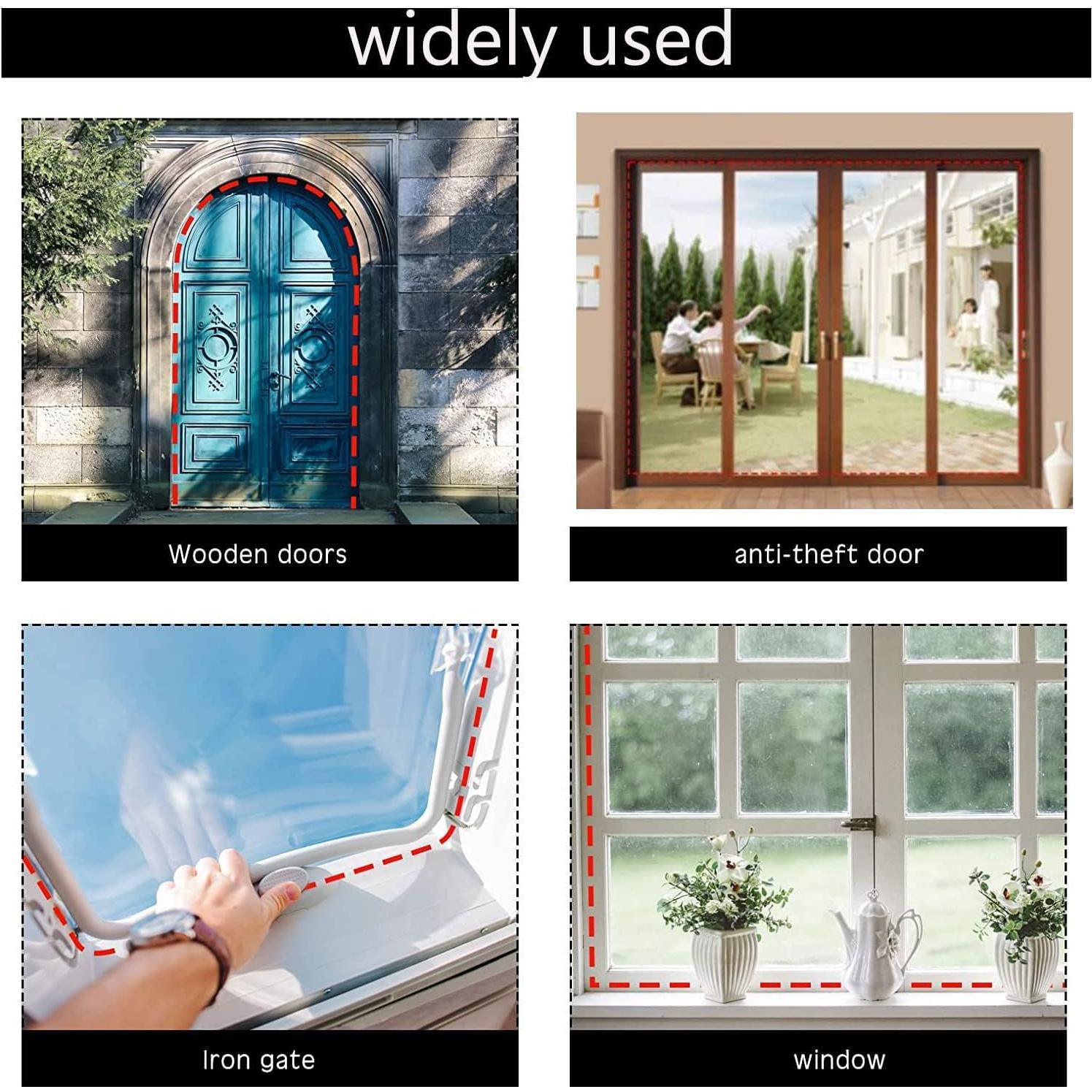 Tira de Sellado de Puerta Pundin 7m Goma Blanca Aislante