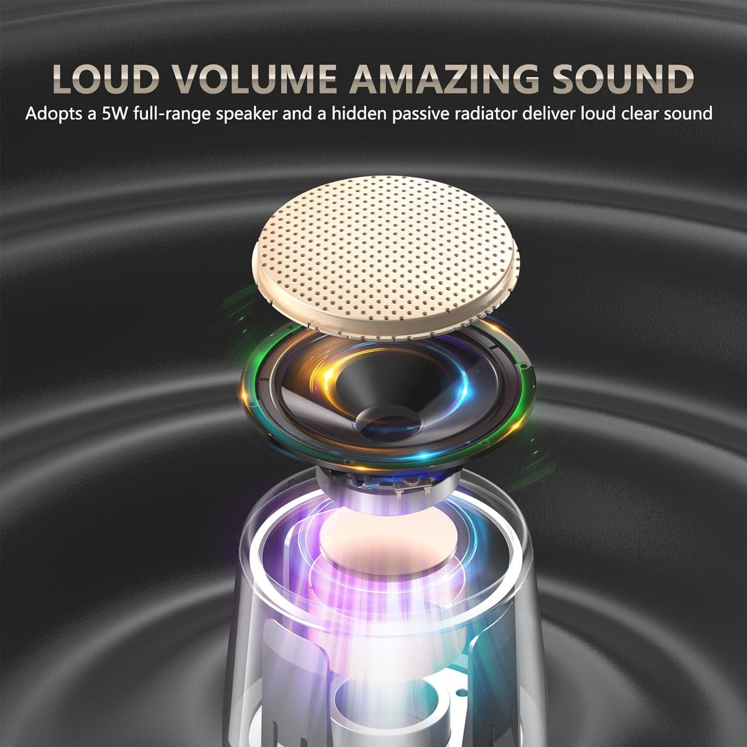 Altavoz Bluetooth INSMY C17-MAX Mini Impermeable Oro