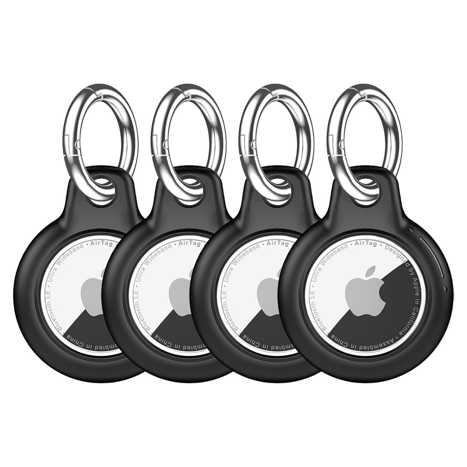 Soporte Impermeable para Airtag MCTOPZO - 4 Fundas Negras