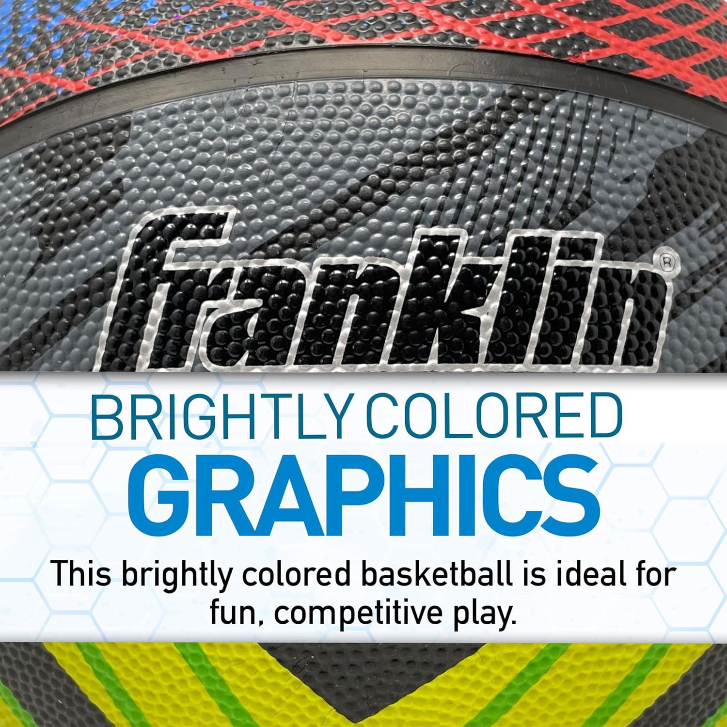 Balón de Baloncesto Franklin Sports Mystic - Tamaño Oficial 74.93 cm - Incluye Bomba