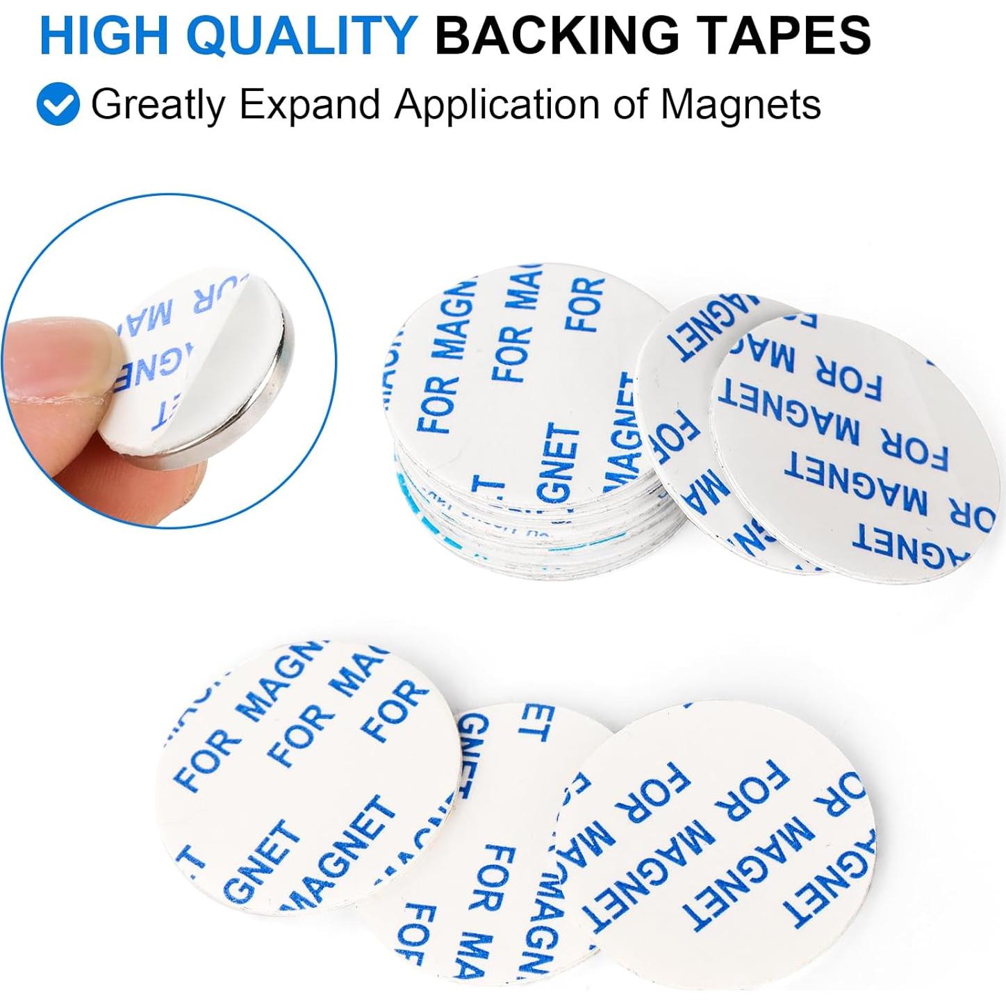 Imanes de Neodimio TRY MAG 20x3mm 6 Piezas Adhesivos