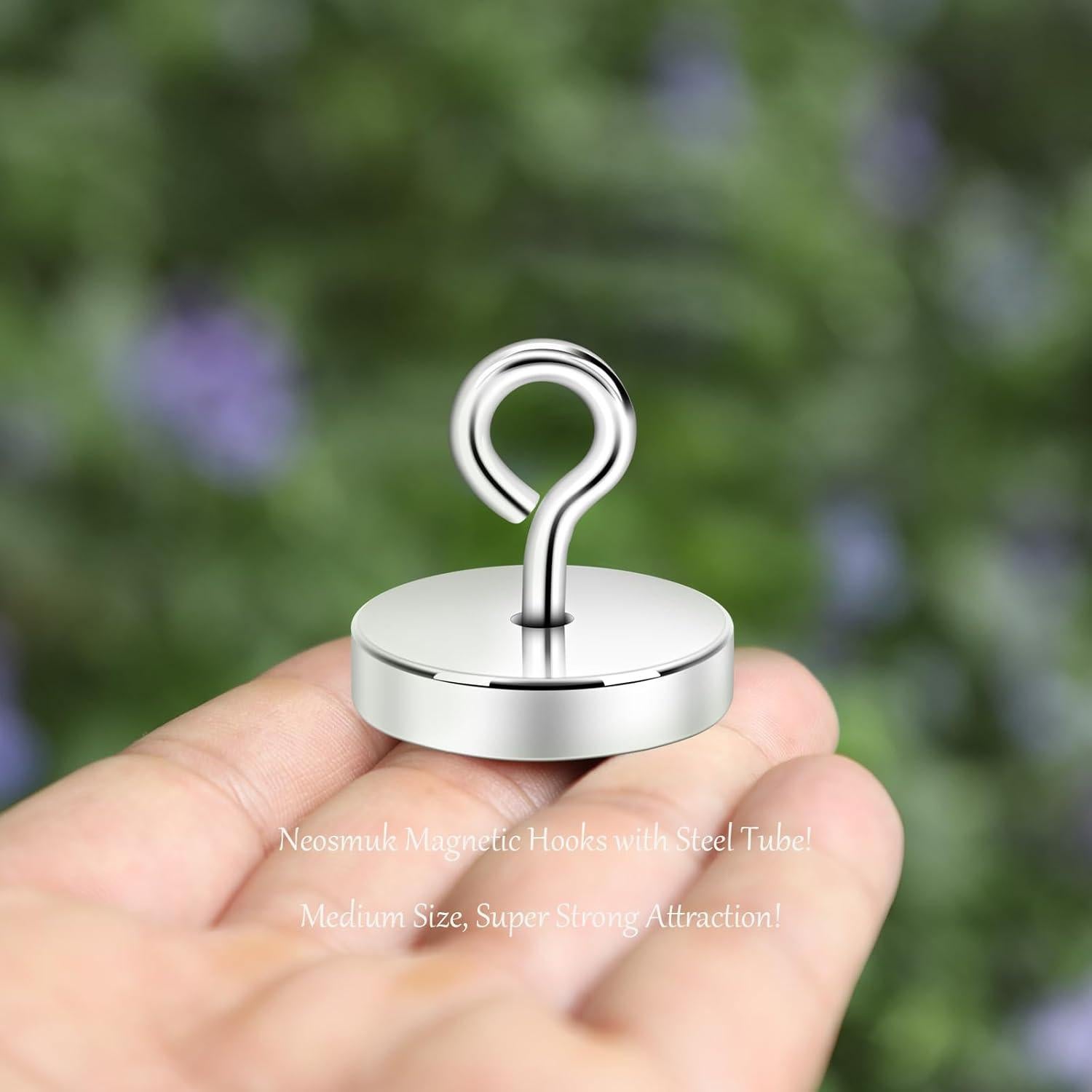 Ganchos Magnéticos Neosmuk 100kg Alta Resistencia 2 Pzs