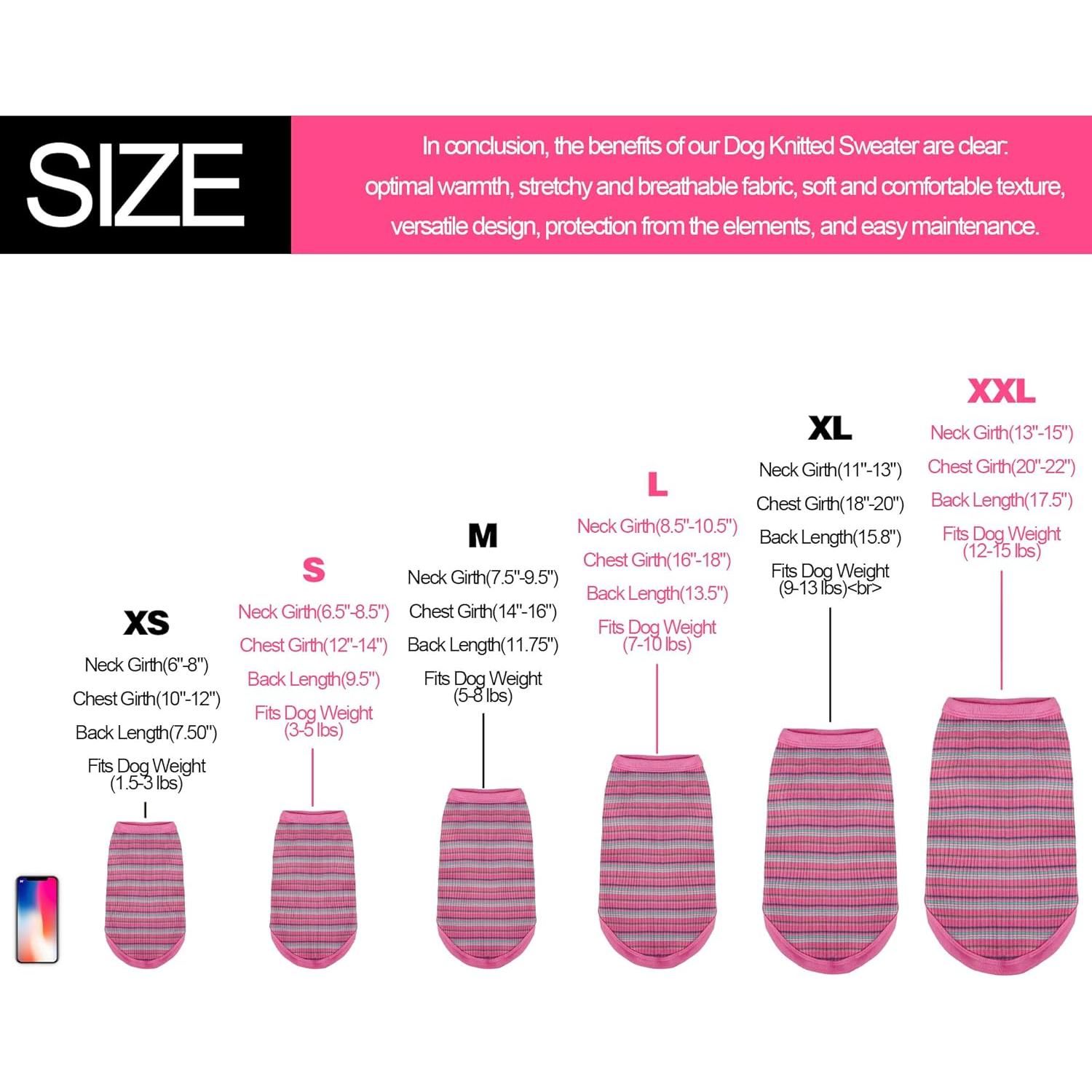 Camiseta Chaleco Algodón Paiaite Rosa Pequeño para Perros