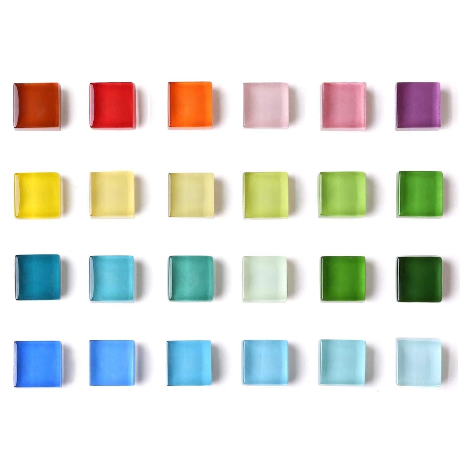 Imanes de Nevera Mymazn 24 Colores Vidrio Decorativos