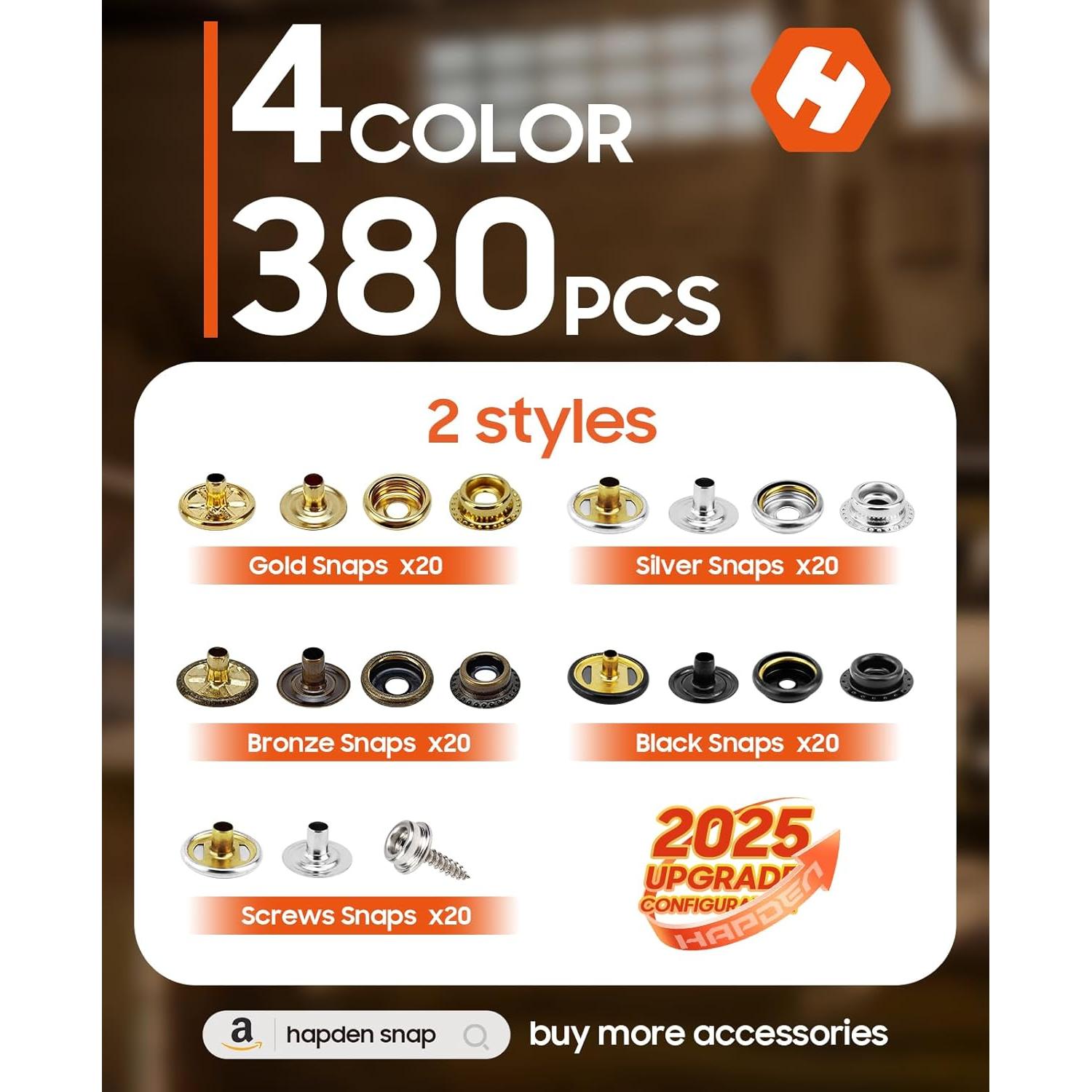 Kit de Herramienta para Botones a Presión HAPDEN SP01