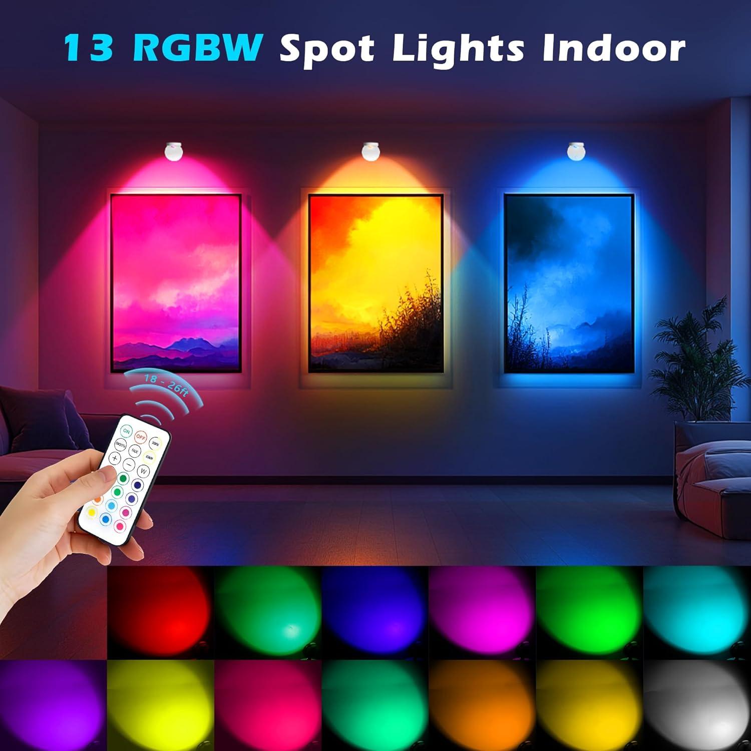 Paquete de 2 Focos LED Recargables Guankaidianzishangwu RGB