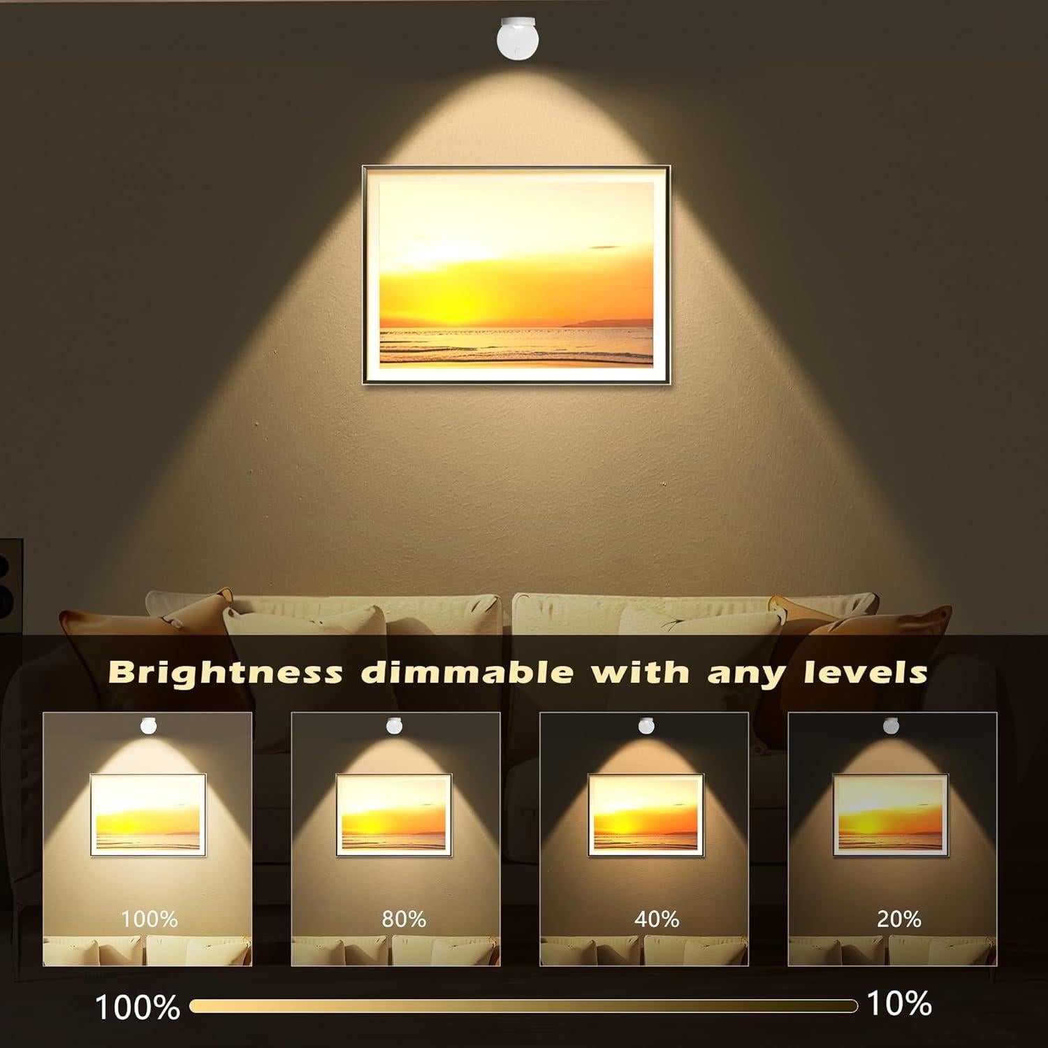 Paquete de 2 Focos LED Recargables Guankaidianzishangwu RGB