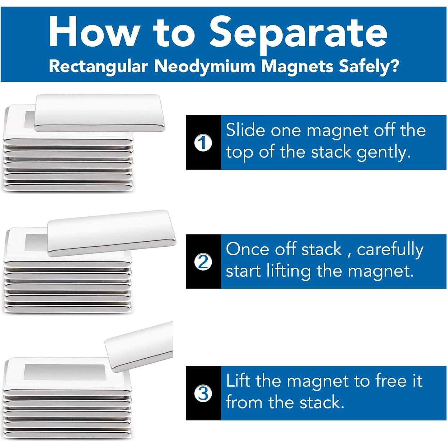 Imán de Barra LOVIMAG 10x5x2mm 120Pcs Neodimio Fuerte