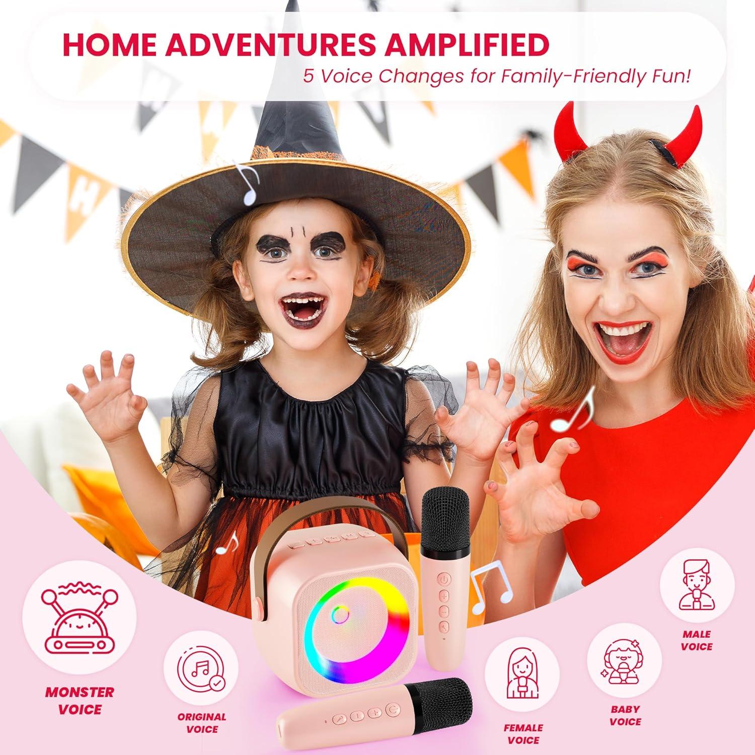 Máquina de Karaoke BEILIHART K29-L con 2 Micrófonos y Bluetooth