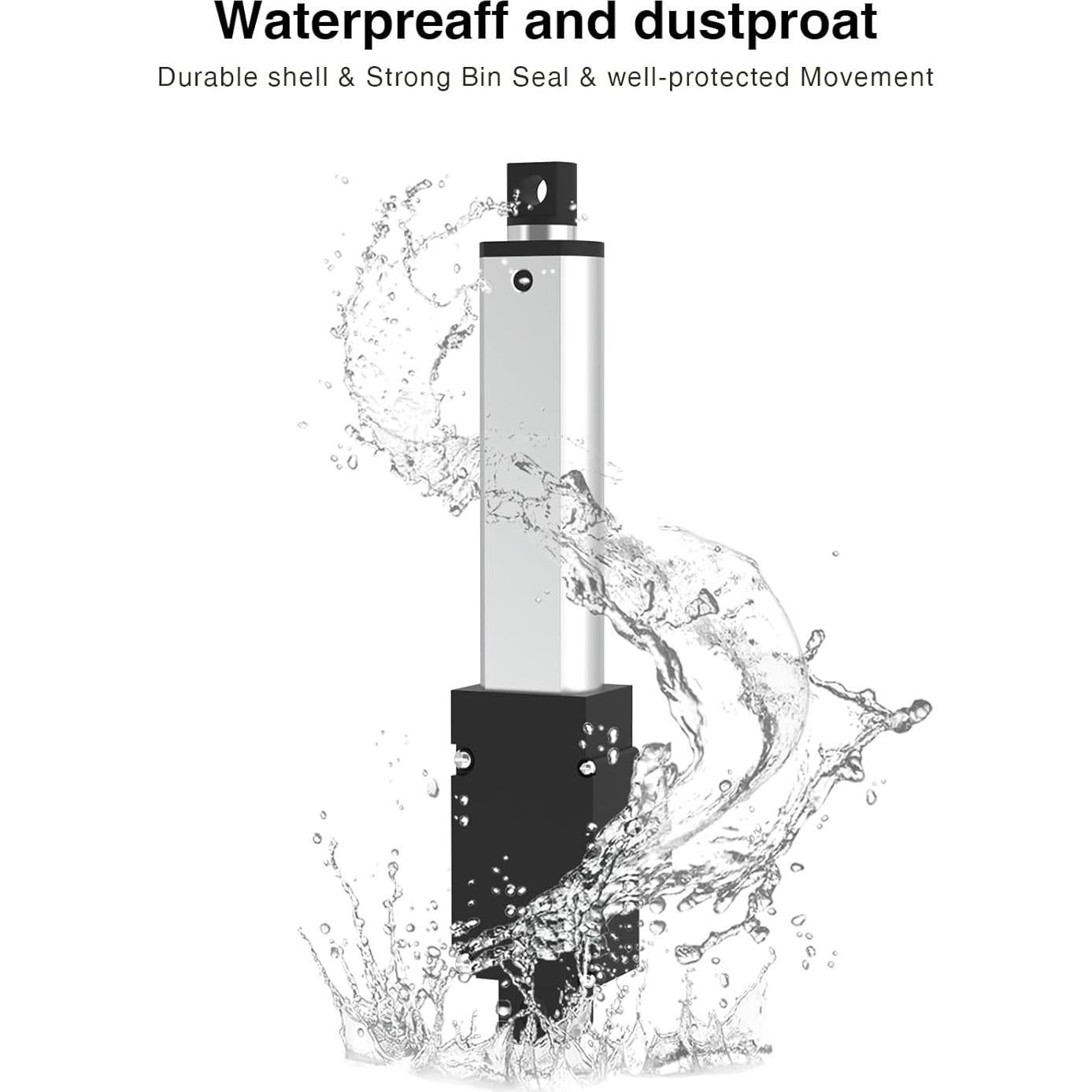 Actuador Lineal Eléctrico Mini 25mm 120N 12V para Automatización