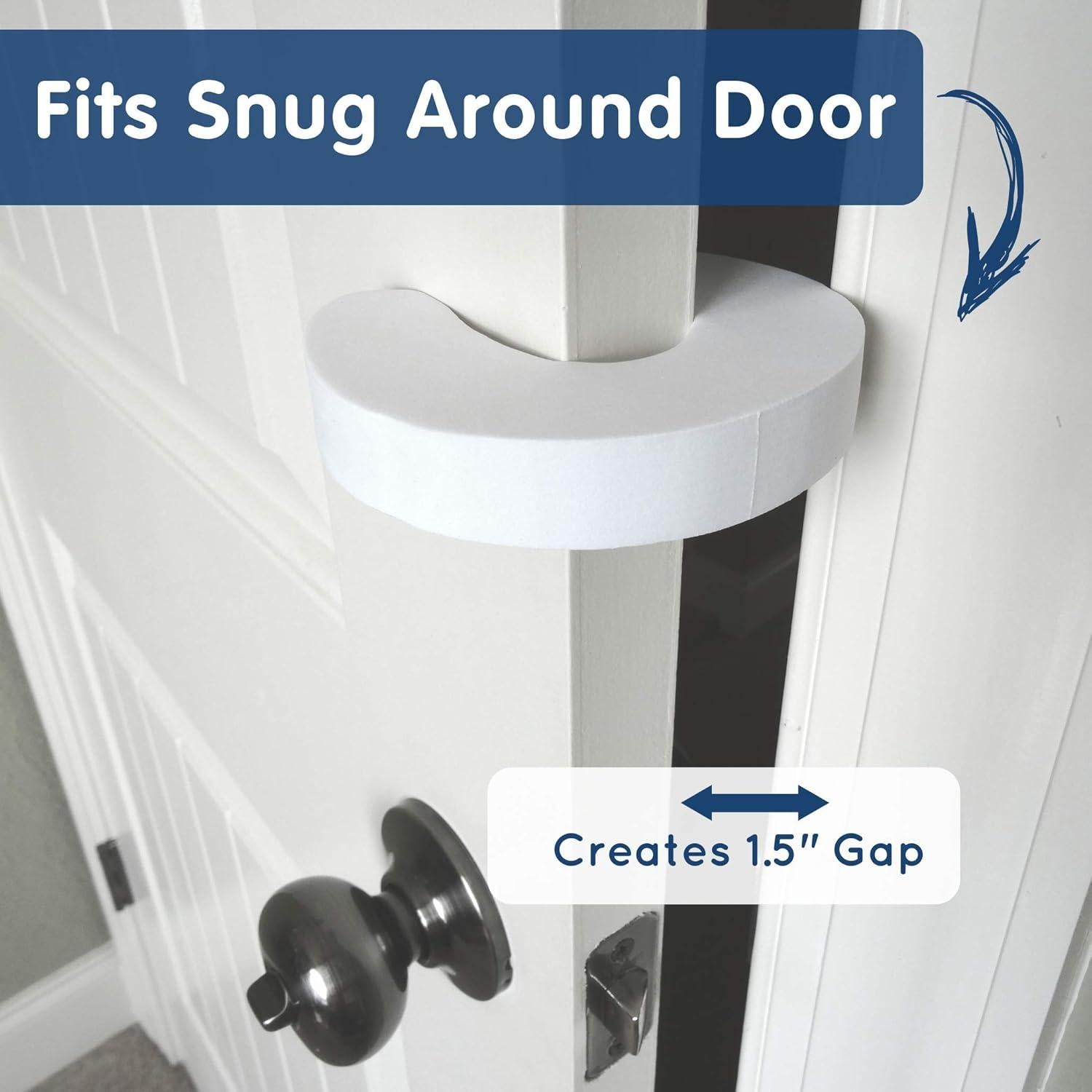 Tope de Puerta Wittle 4 Piezas EVA Blanco Antipellizcos