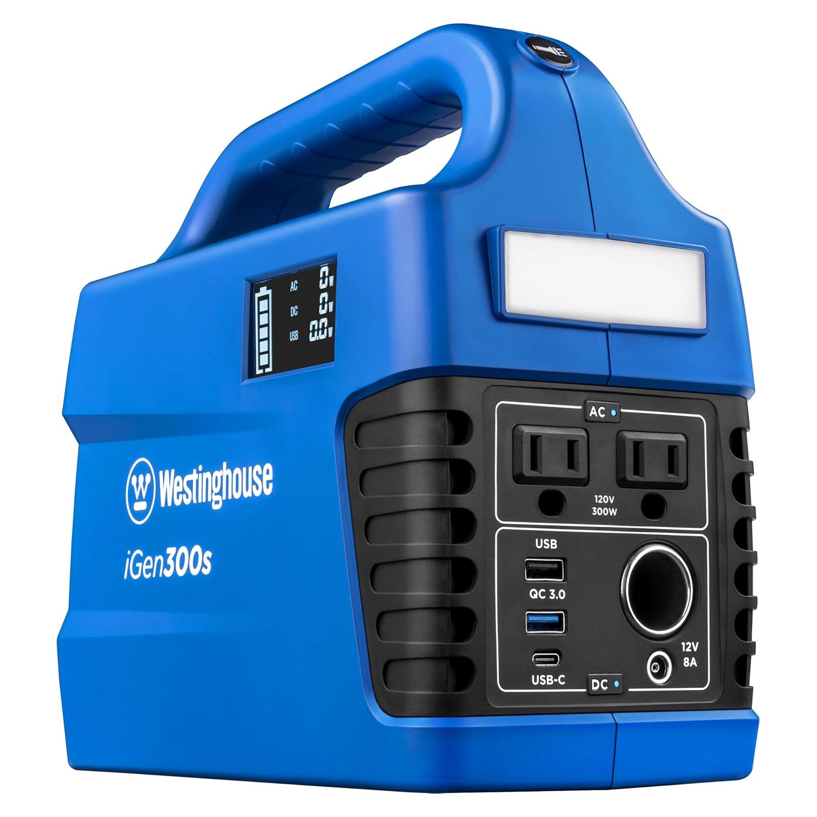 Estación de Energía Portátil Westinghouse 296Wh 600W Pico