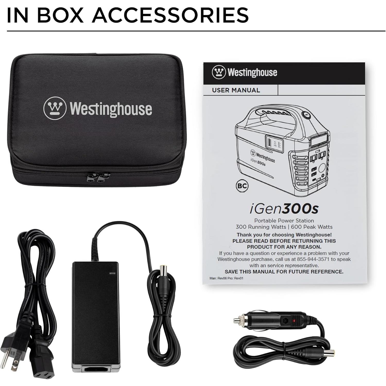 Estación de Energía Portátil Westinghouse 296Wh 600W Pico