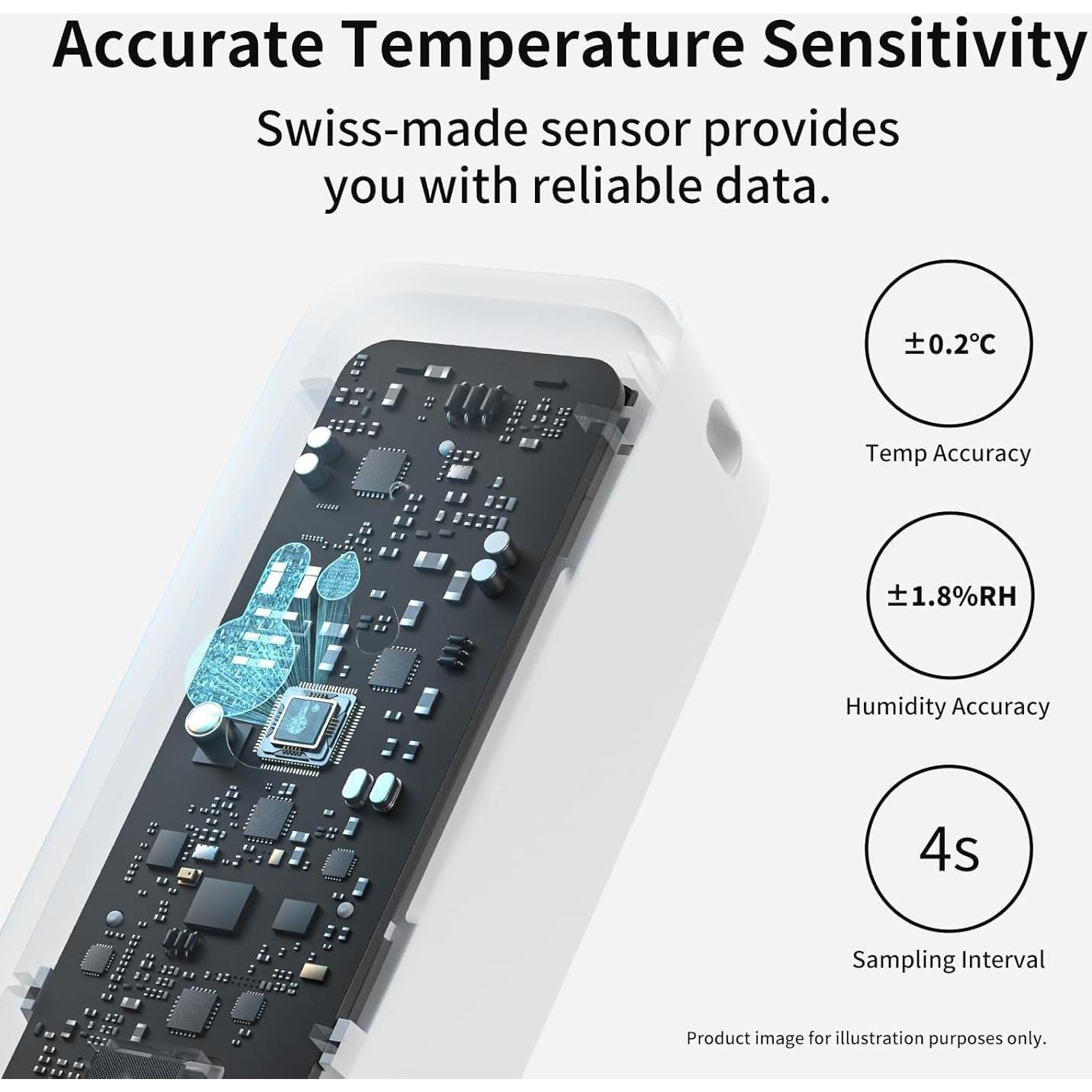 Sensor de Humedad Wi-Fi SwitchBot Hub 2 IP65 4 Pack