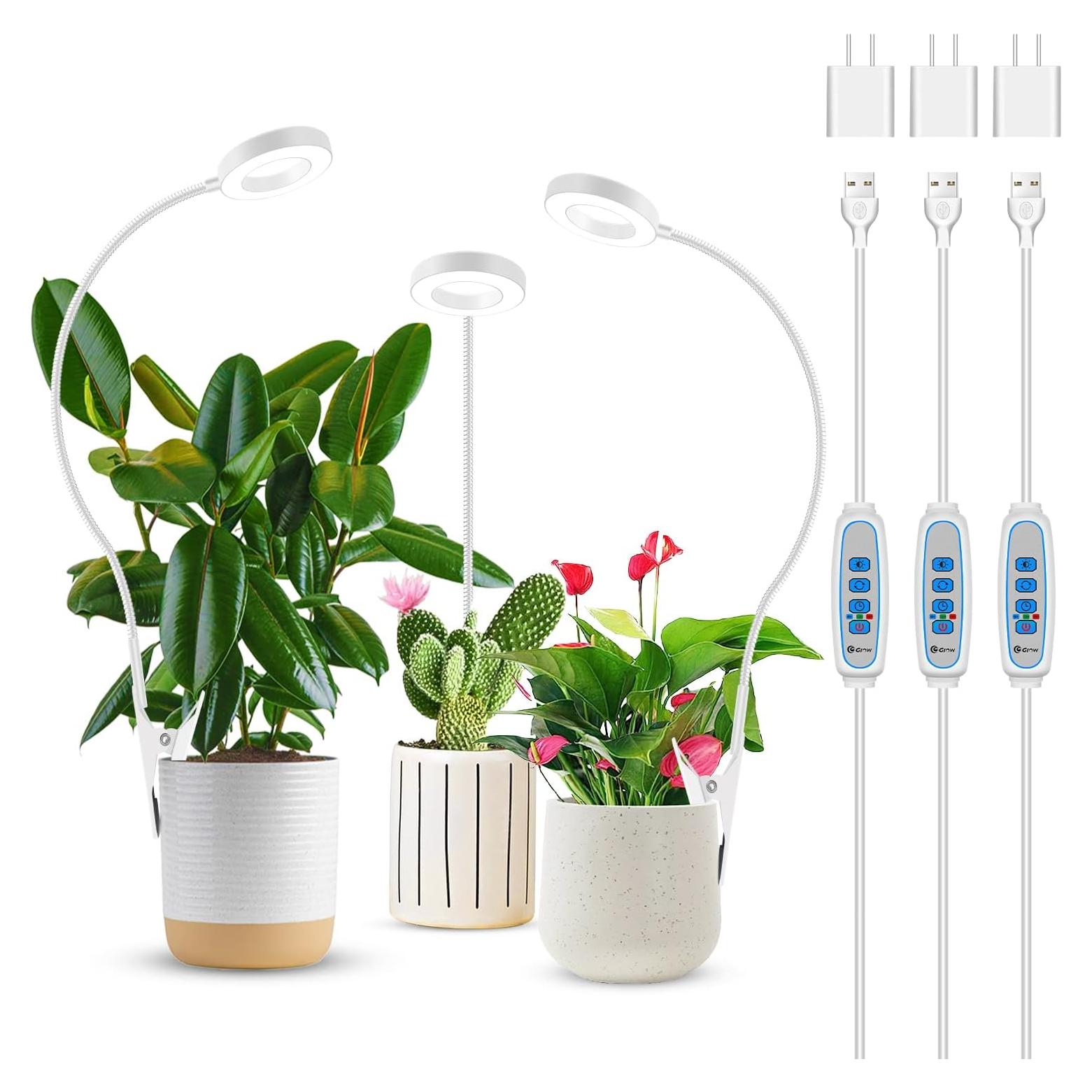 Luces de Crecimiento LED Xuligron 3 Paquete Espectro Completo