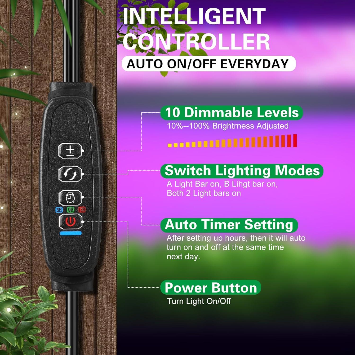 Luces de Crecimiento LED LYGZM 120 LEDs USB 2m Espectro Completo