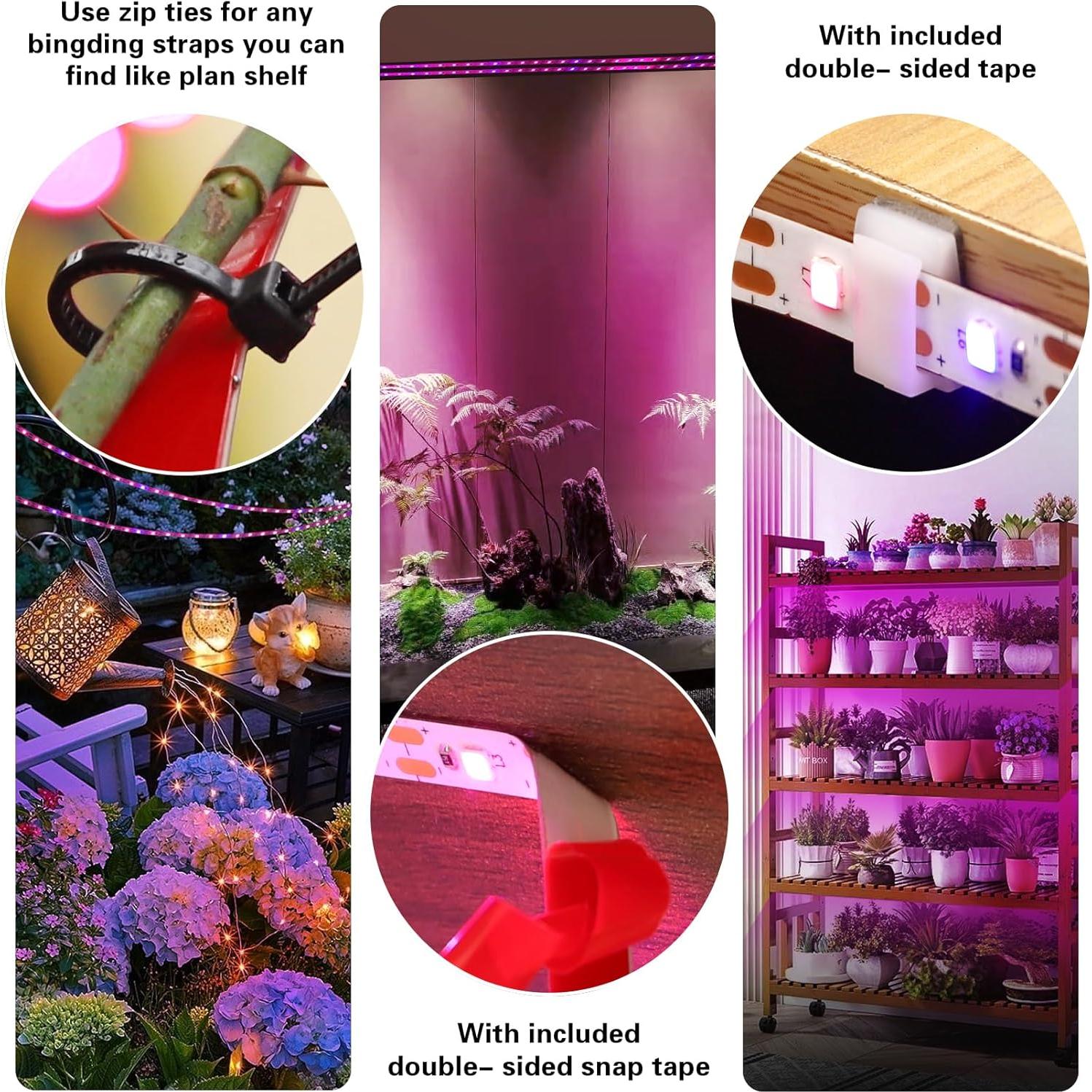 Luces de Crecimiento LED LYGZM 120 LEDs USB 2m Espectro Completo