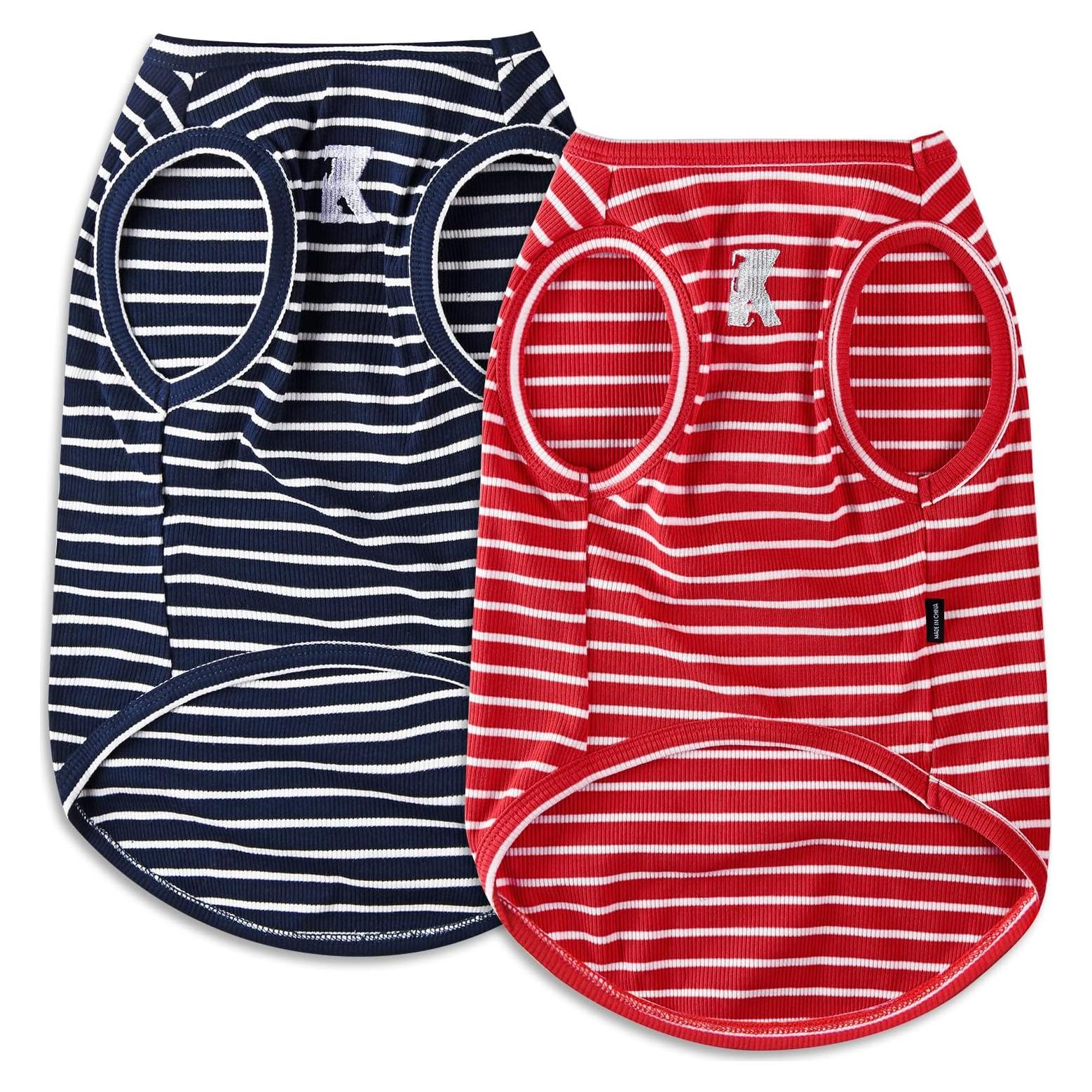 Camisa para Perros Koneseve Chaleco Ligero Rojo y Azul L