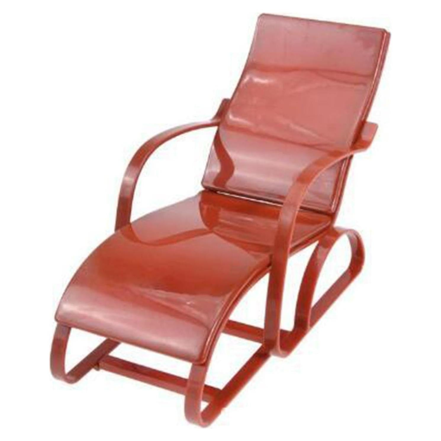 Simulation 1:6 Dollhouse Chair Furniture Disassembled Bedroom for Living Room Chair Model in 1:6 Scale, Brown