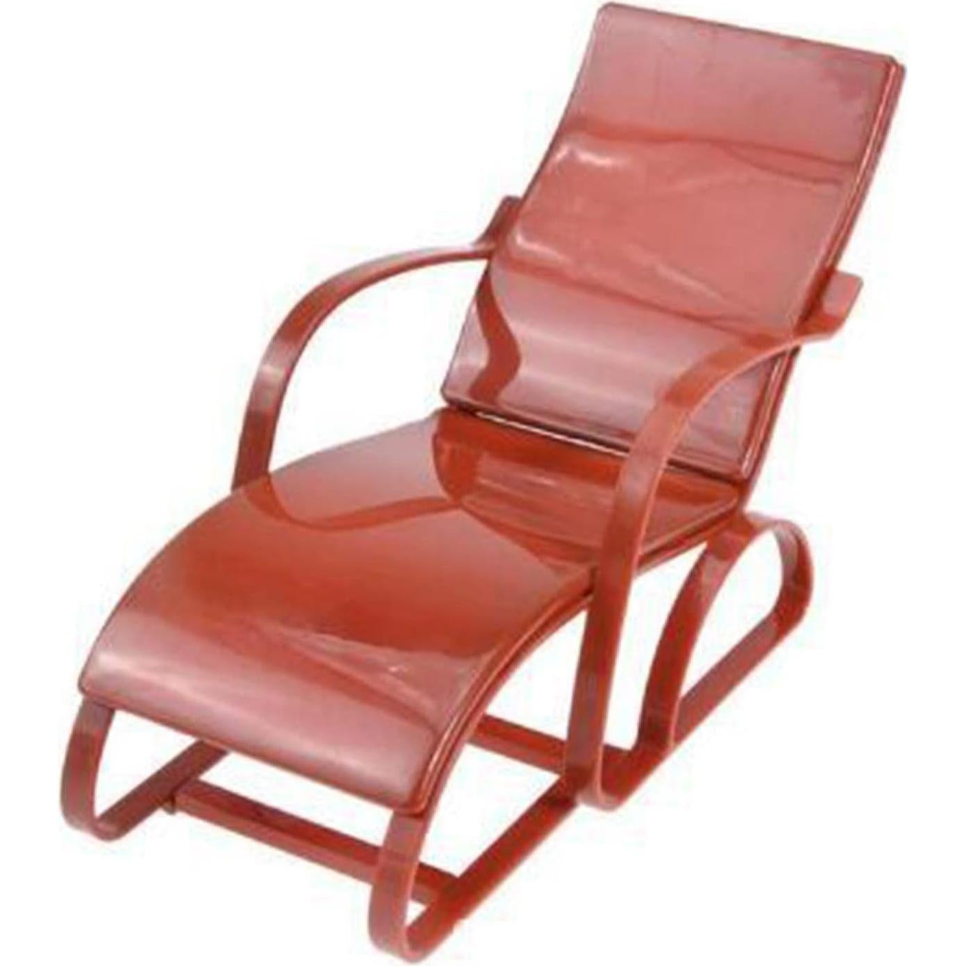 Simulation 1:6 Dollhouse Chair Furniture Disassembled Bedroom for Living Room Chair Model in 1:6 Scale, Brown