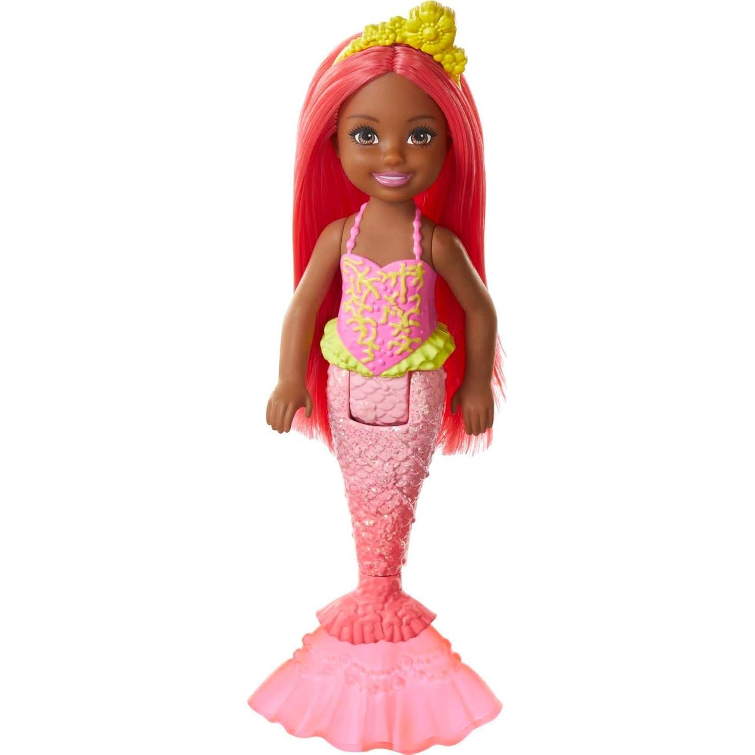 Muñeca Sirena Chelsea Barbie Dreamtopia Coral 16.5 cm
