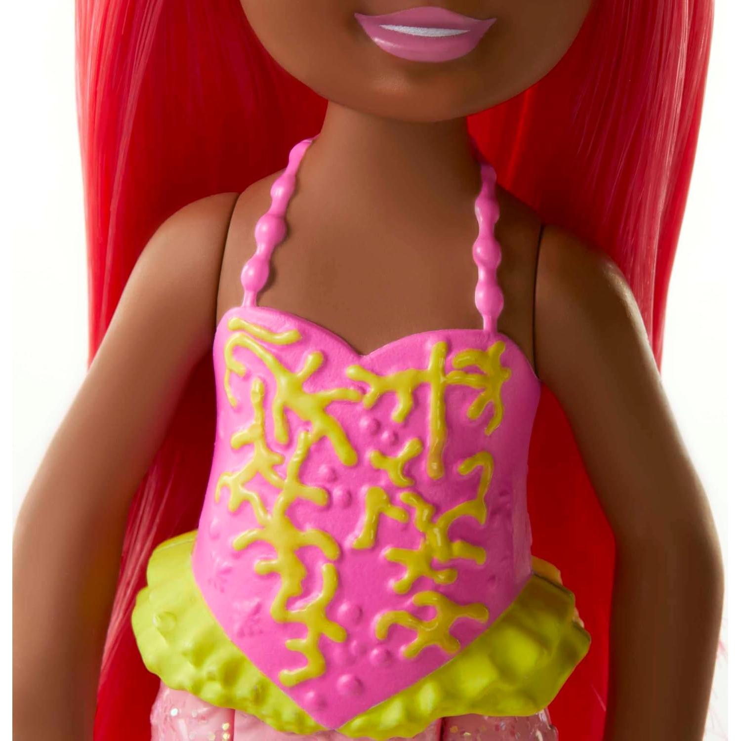 Muñeca Sirena Chelsea Barbie Dreamtopia Coral 16.5 cm
