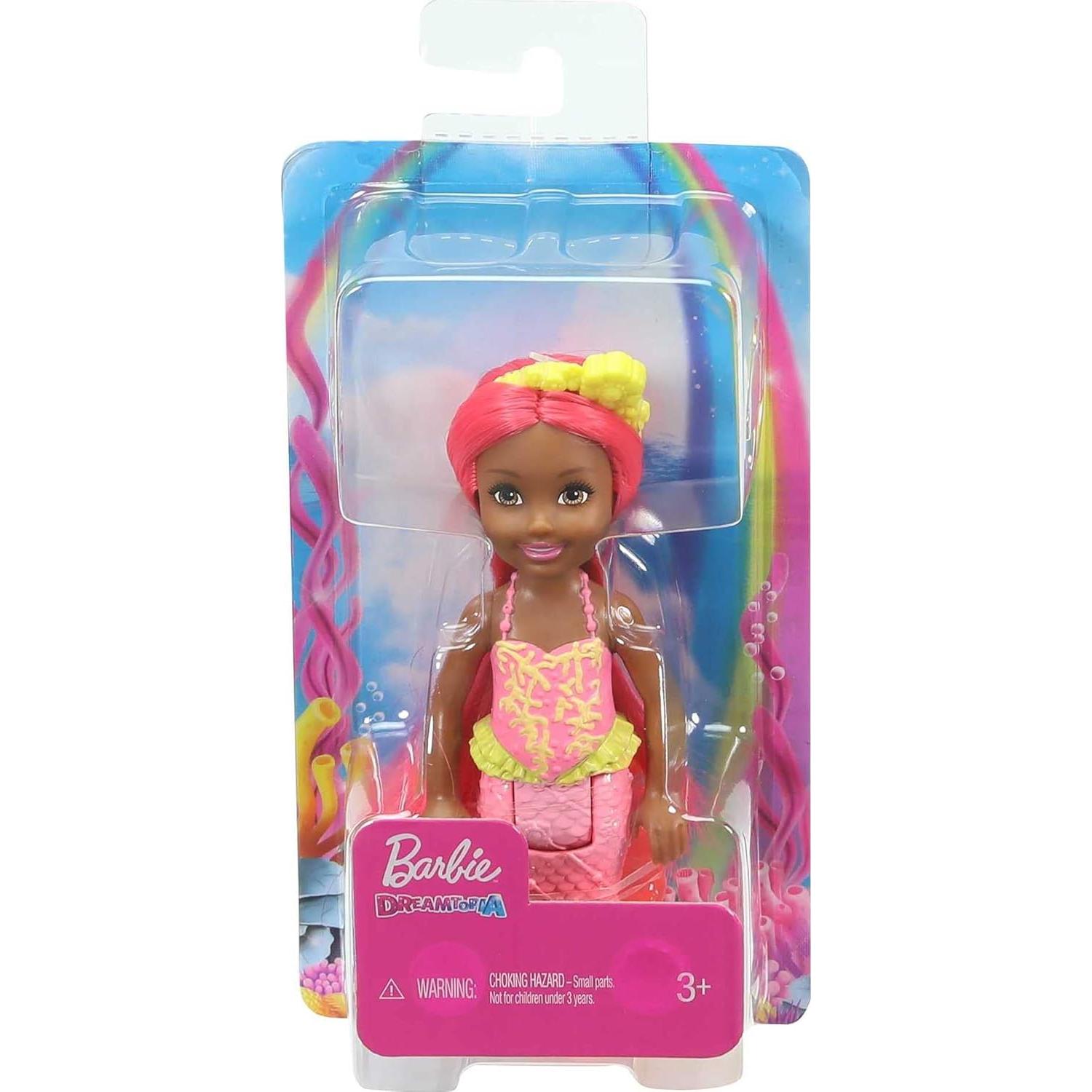 Muñeca Sirena Chelsea Barbie Dreamtopia Coral 16.5 cm