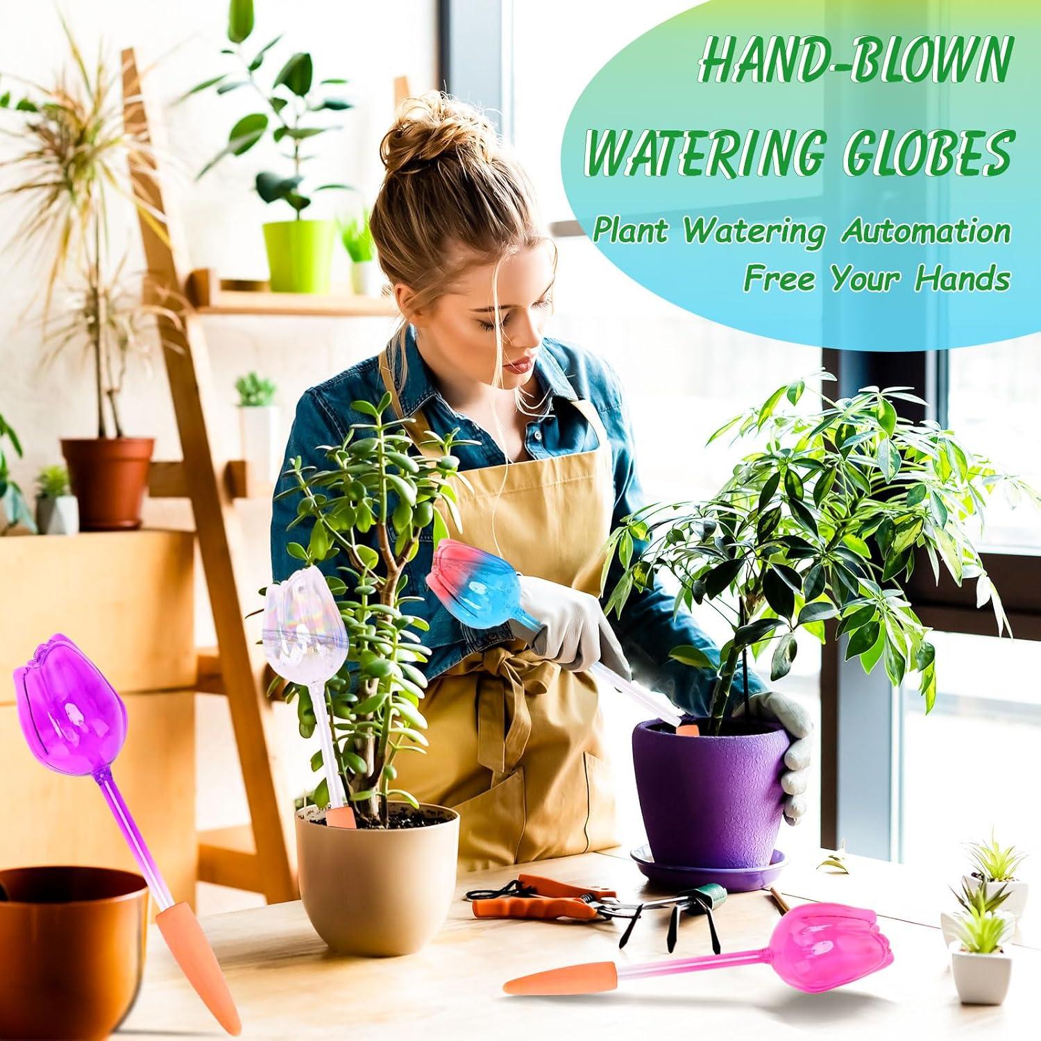 Esferas de Riego Automáticas Tulipán 4 Pcs Vidrio 21.5 cm