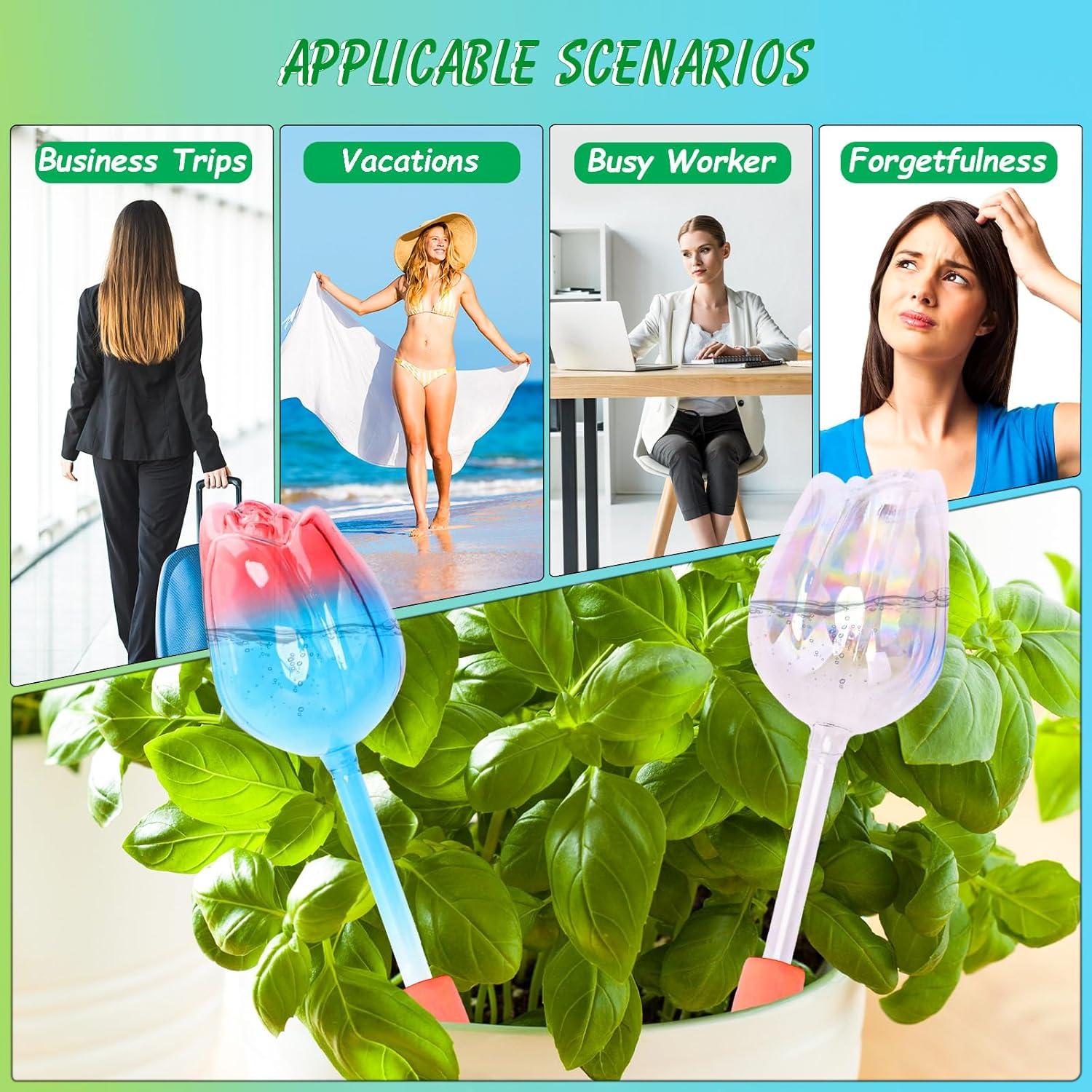 Esferas de Riego Automáticas Tulipán 4 Pcs Vidrio 21.5 cm