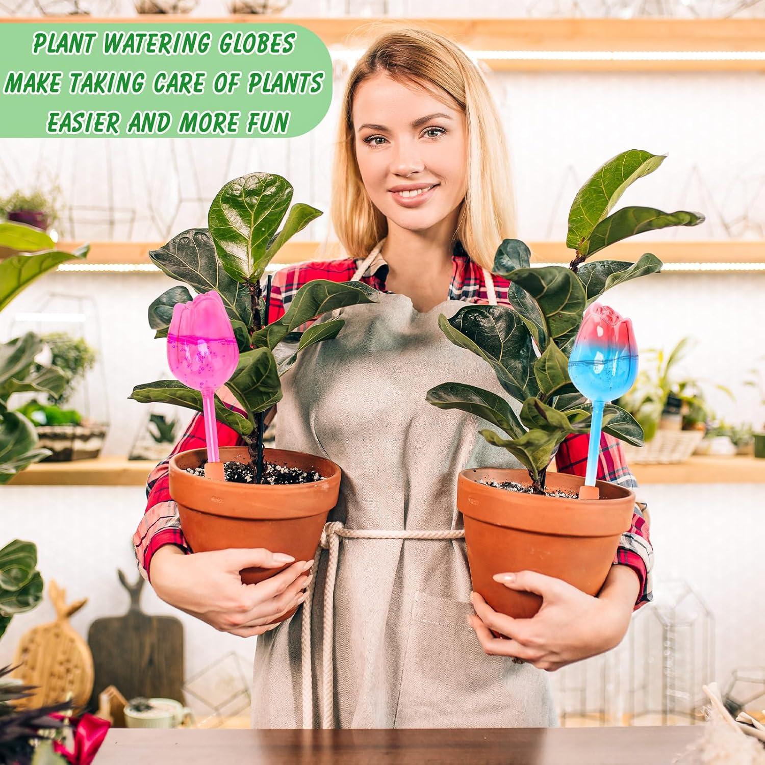 Esferas de Riego Automáticas Tulipán 4 Pcs Vidrio 21.5 cm