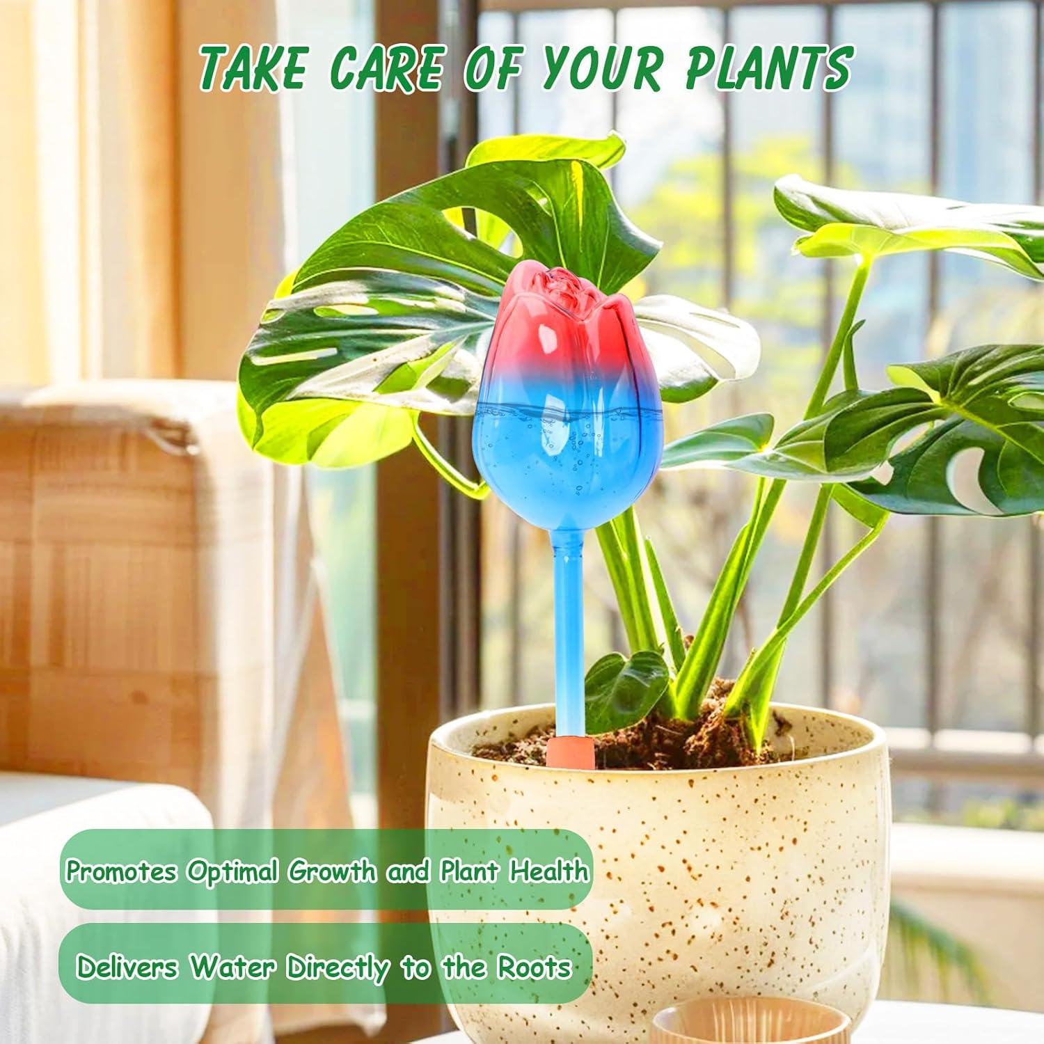 Esferas de Riego Automáticas Tulipán 4 Pcs Vidrio 21.5 cm