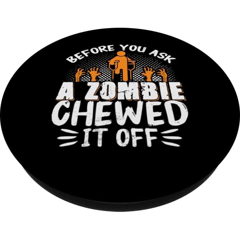 PopGrip Adhesivo PopSockets Diseño Amputación Pierna Negro