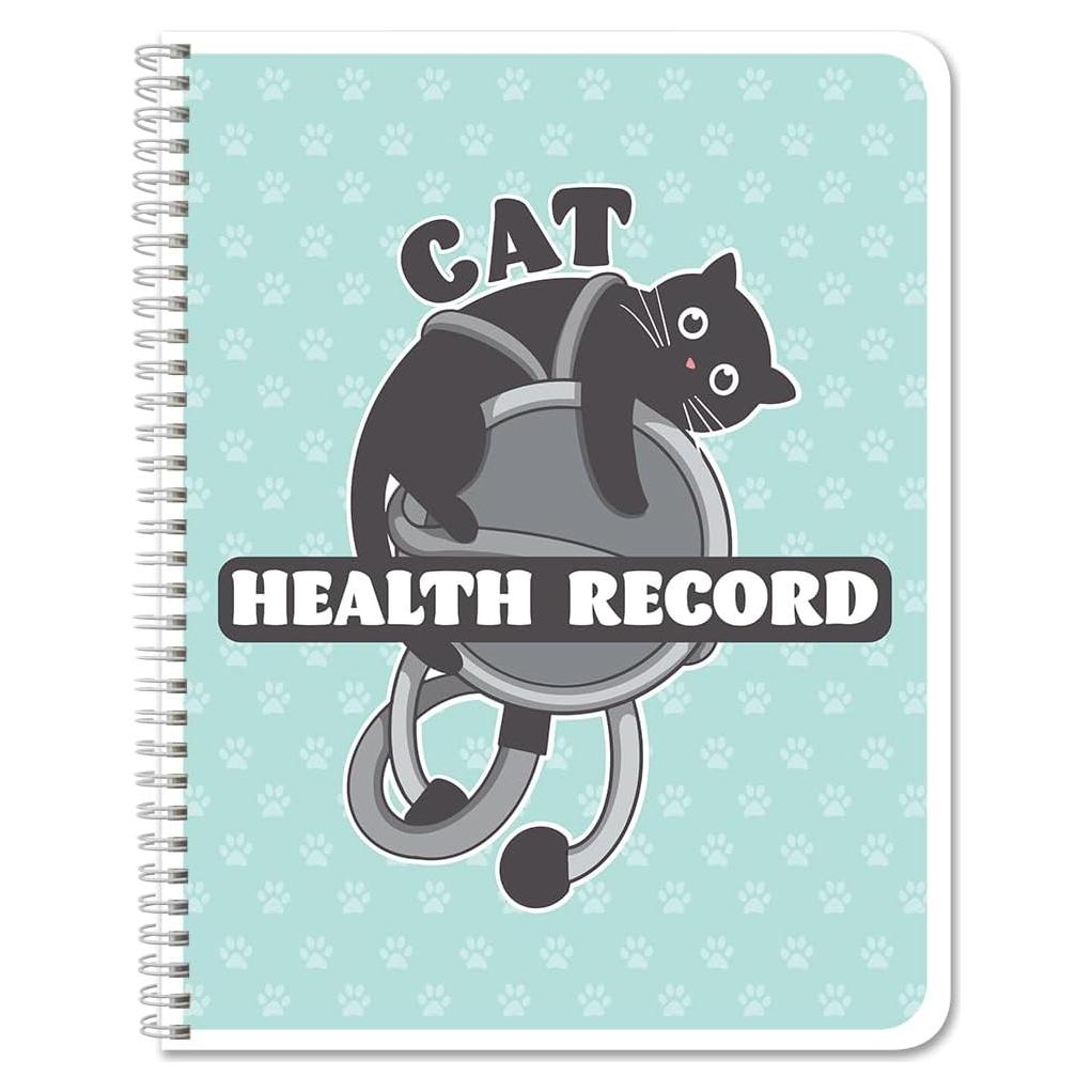 Cuaderno de Salud de Gatos BookFactory - 100 Páginas Wire-O