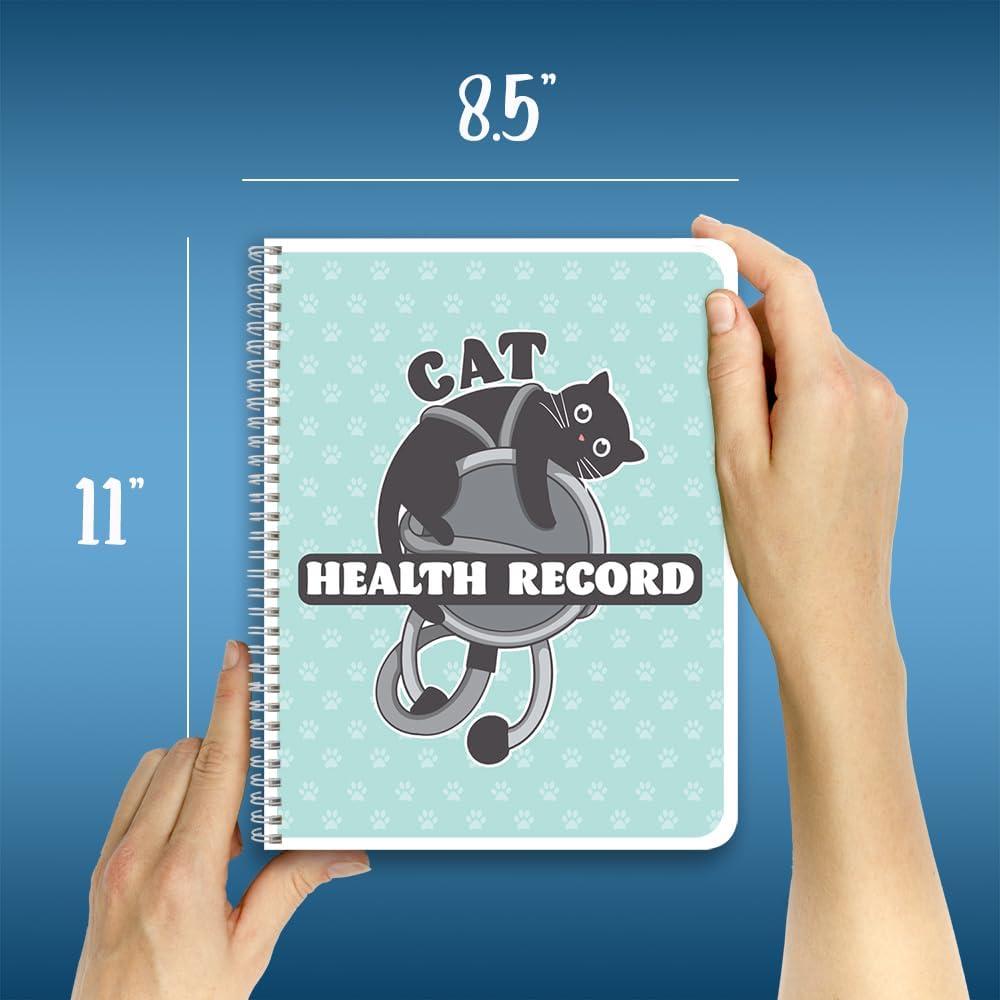 Cuaderno de Salud de Gatos BookFactory - 100 Páginas Wire-O