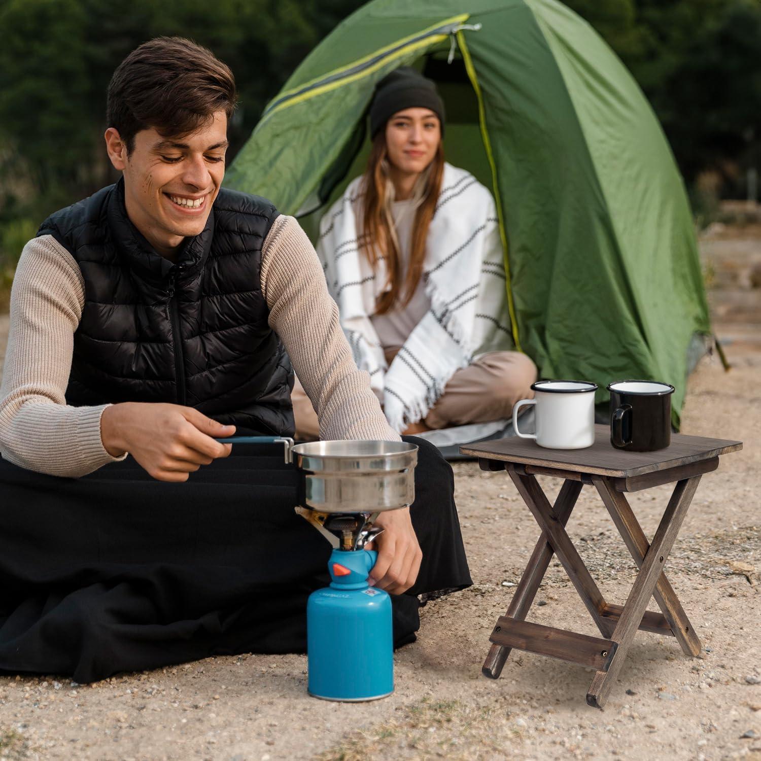 Mesa Lateral Plegable DAXULY de Madera Acacia 32.5 cm