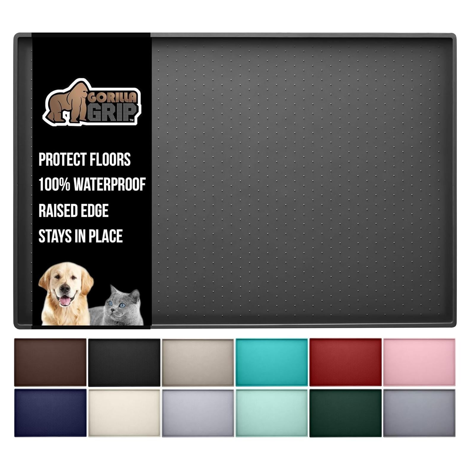 Tapete para Alimentación de Mascotas Gorilla Grip 58x38 cm