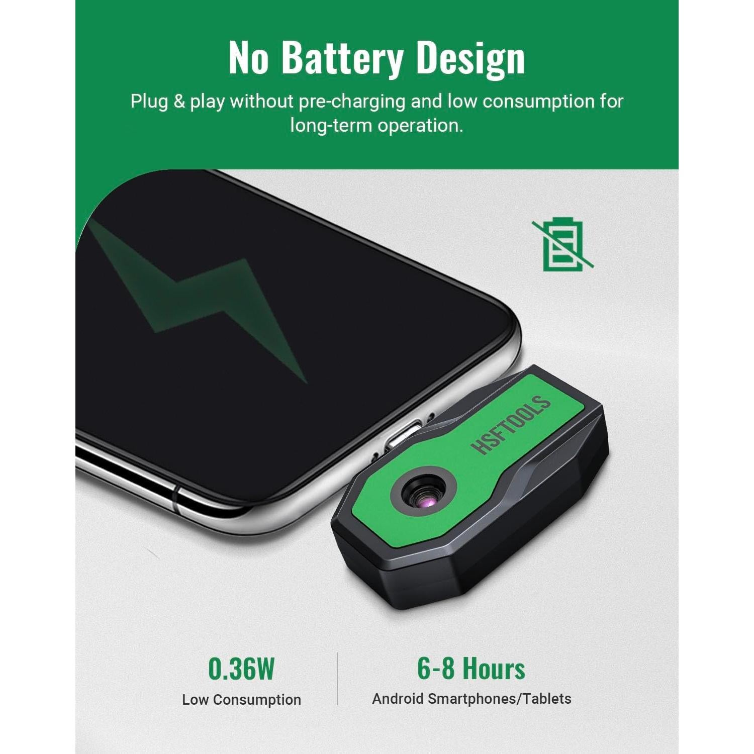 Cámara Térmica HSFTOOLS Finder S2 512x384 USB-C Android