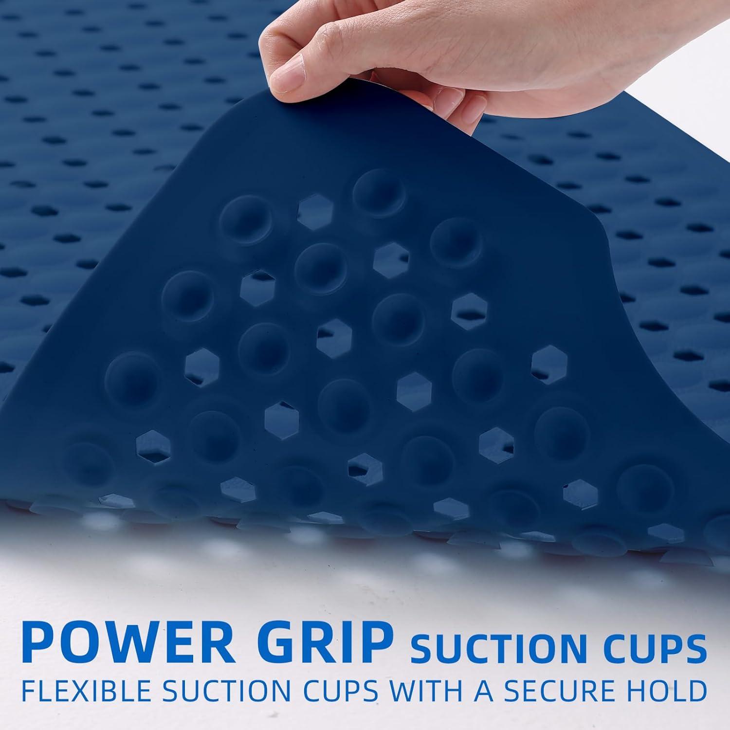 Alfombra de Baño Antideslizante ZHICHENG 99x41cm Azul