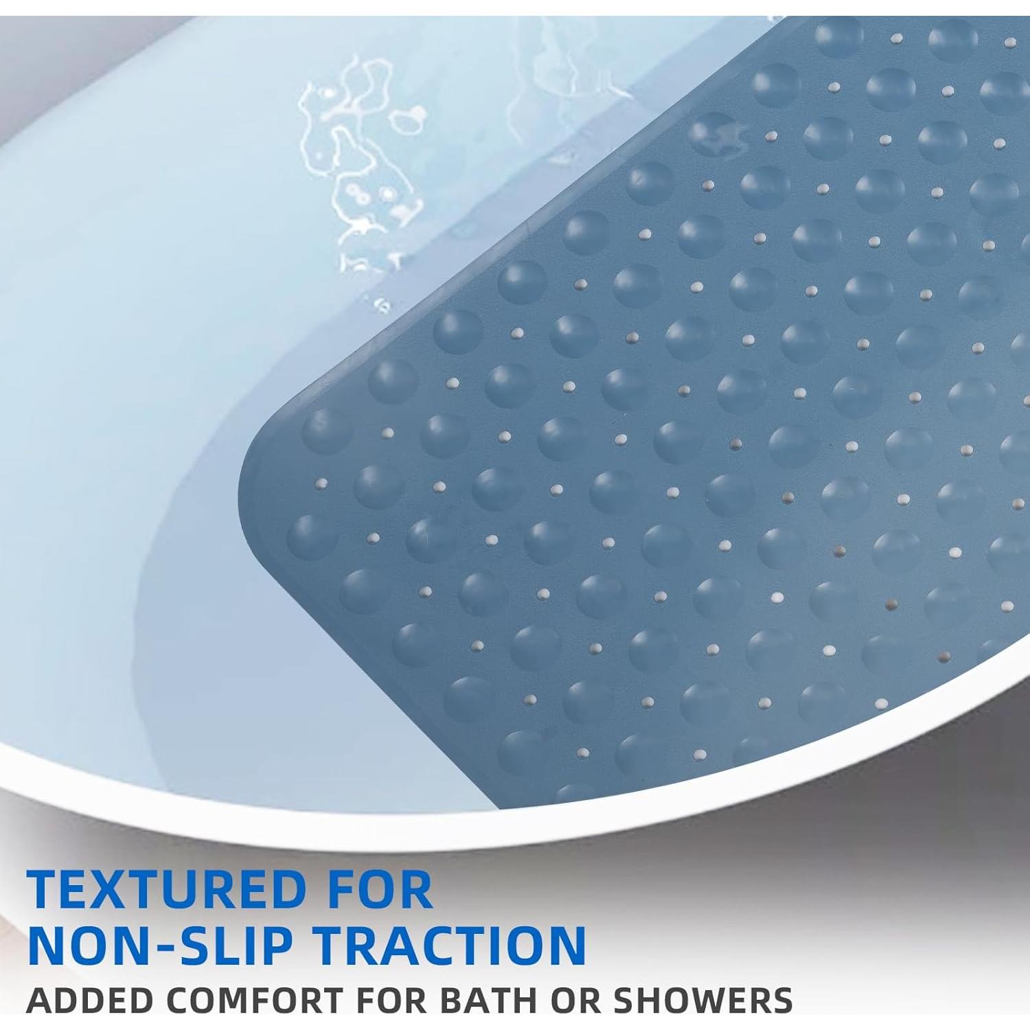 Alfombra de Baño Antideslizante ZHICHENG 99x41cm Azul