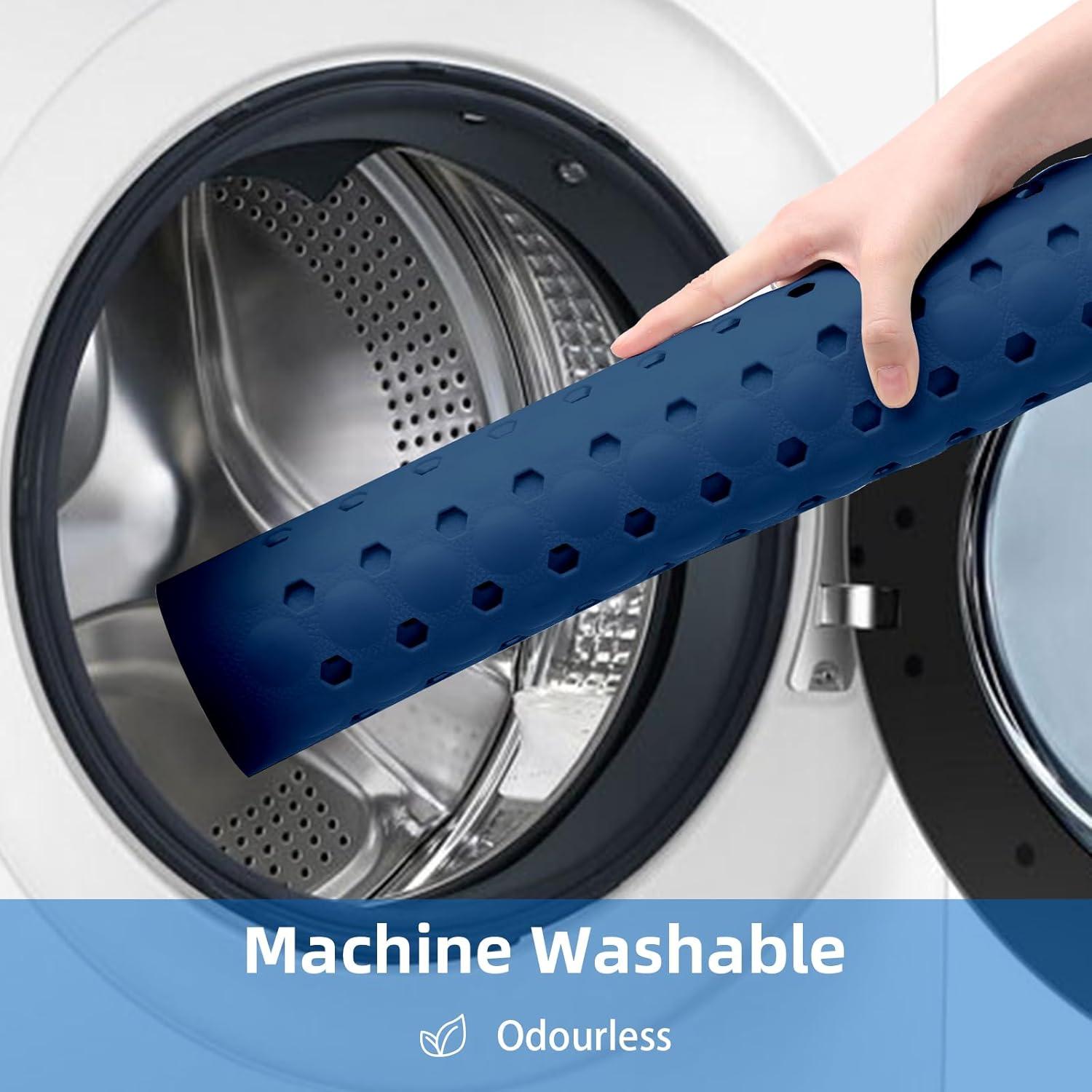 Alfombra de Baño Antideslizante ZHICHENG 99x41cm Azul