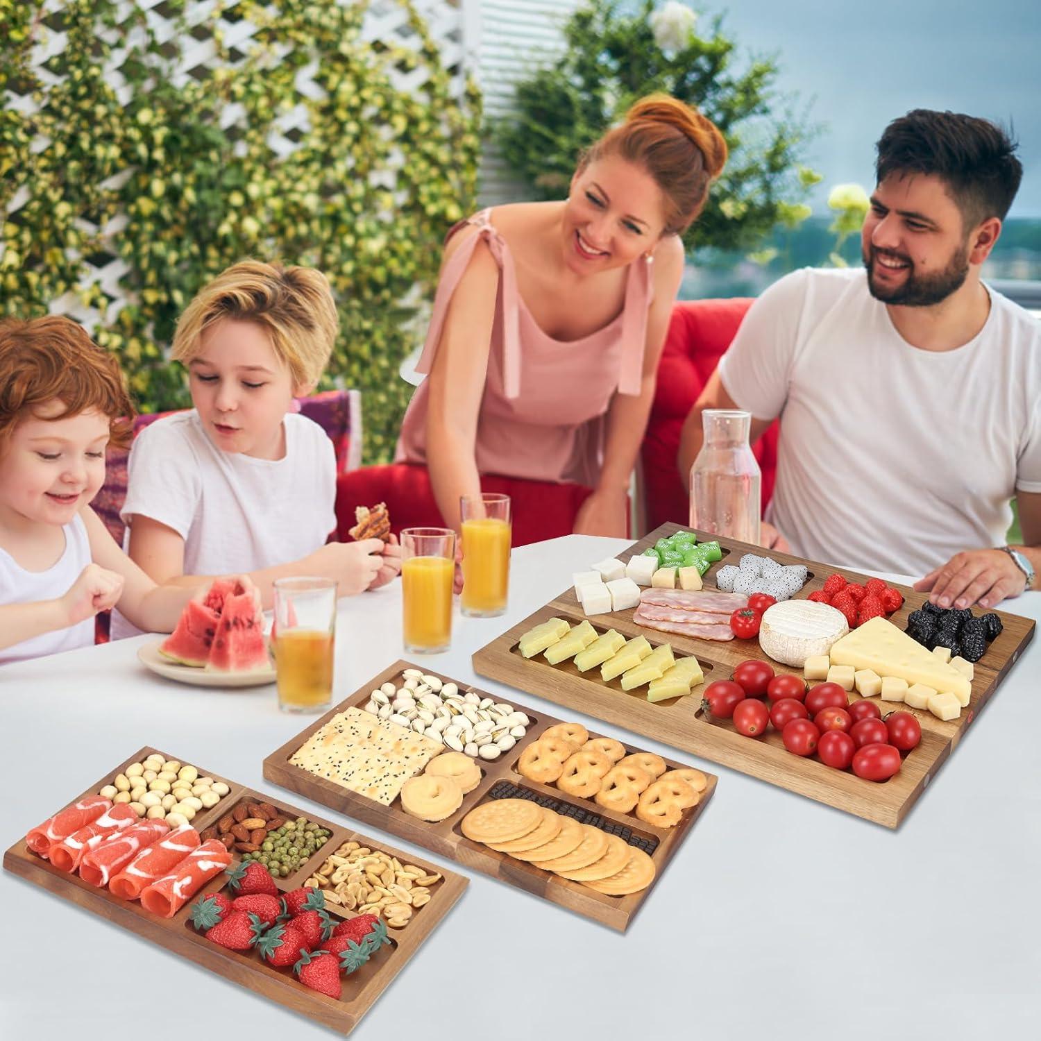 Tabla de Charcutería de Madera de Acacia Hilislog 81.28x30.48cm