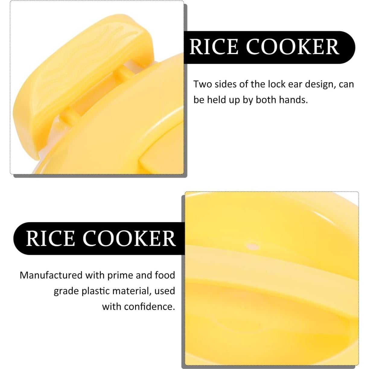 Cocinero de Arroz Unomor Microondas 18cm Amarillo Plástico