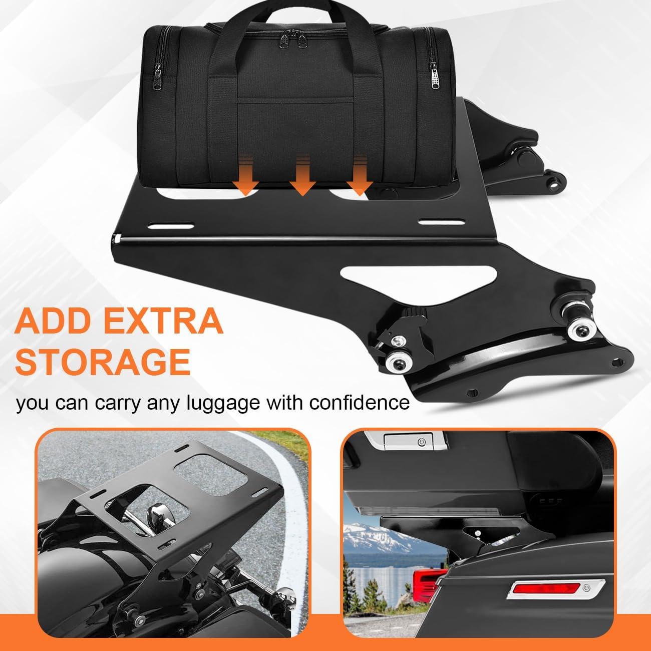 Soporte de Maletero Trasero AUFER para Touring 2014-2024 Negro