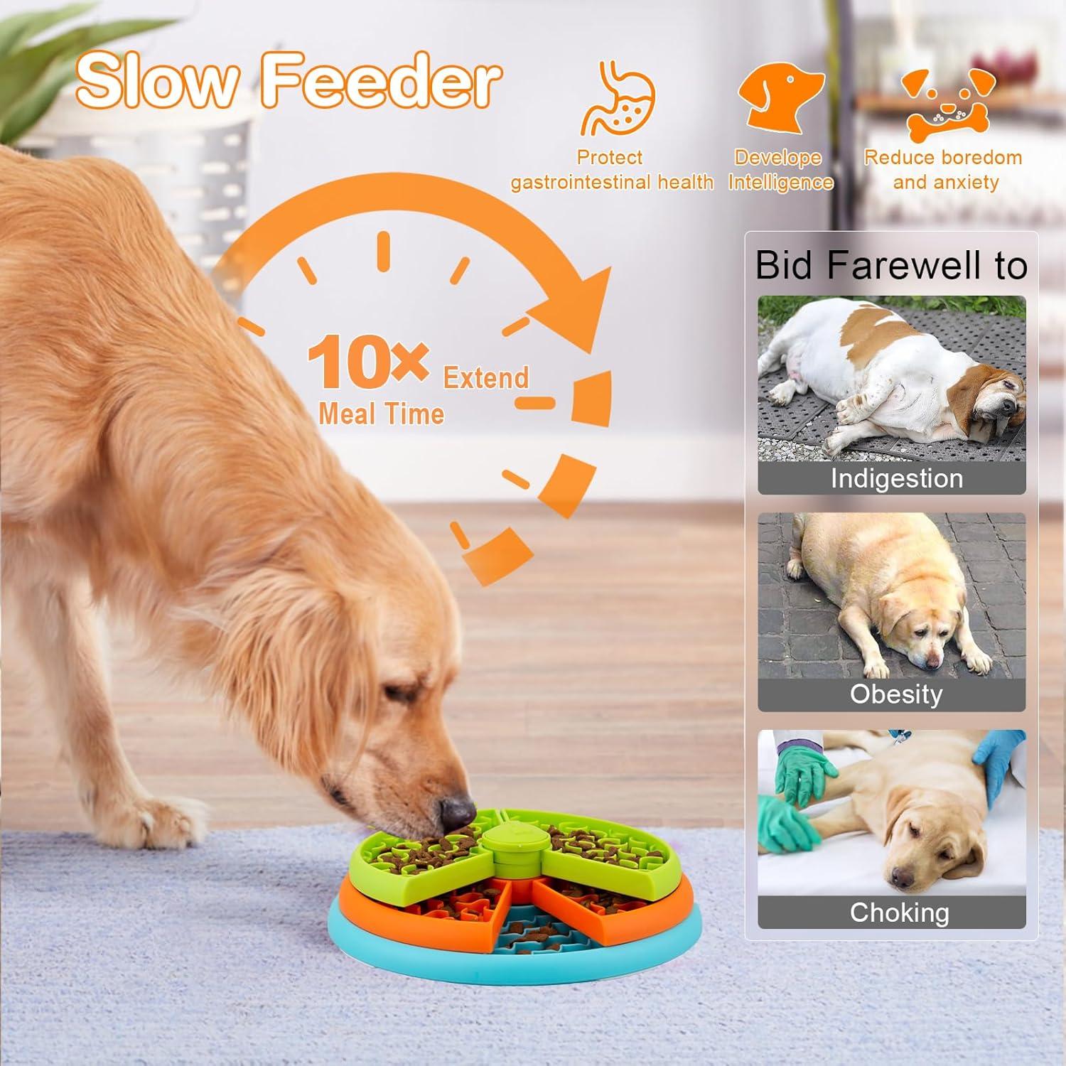 Cuenco Antideslizante Atdoall para Perros 3 Niveles 26 cm