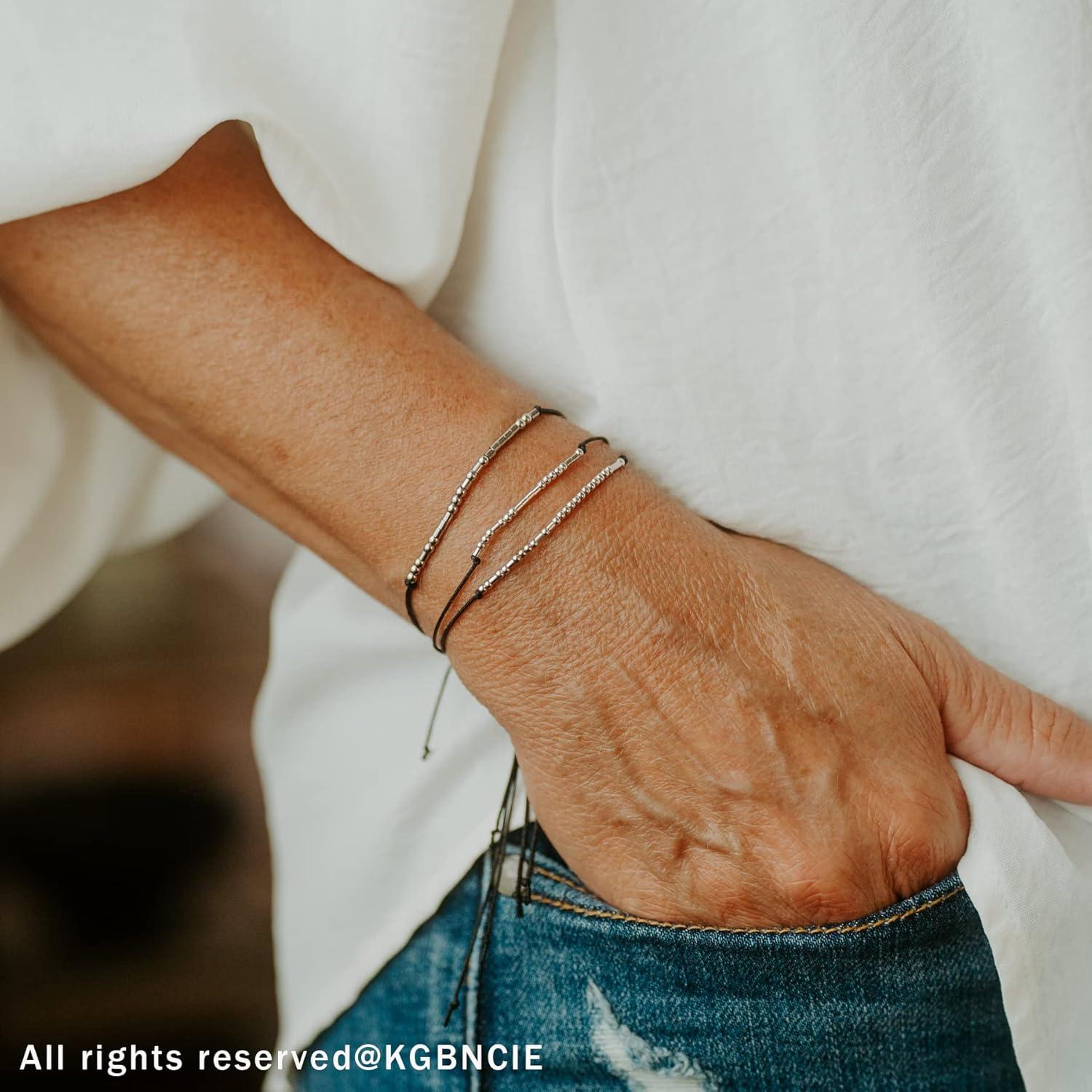 Pulsera KGBNCIE en Código Morse para Mujeres - F**k Cancer