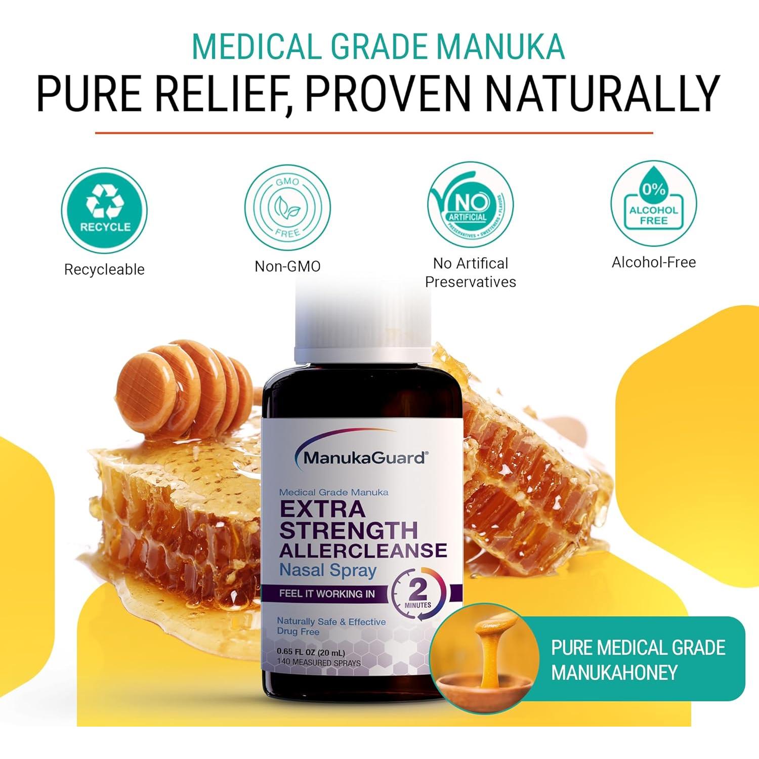 Spray Nasal ManukaGuard Allercleanse MGO 600 - 59g