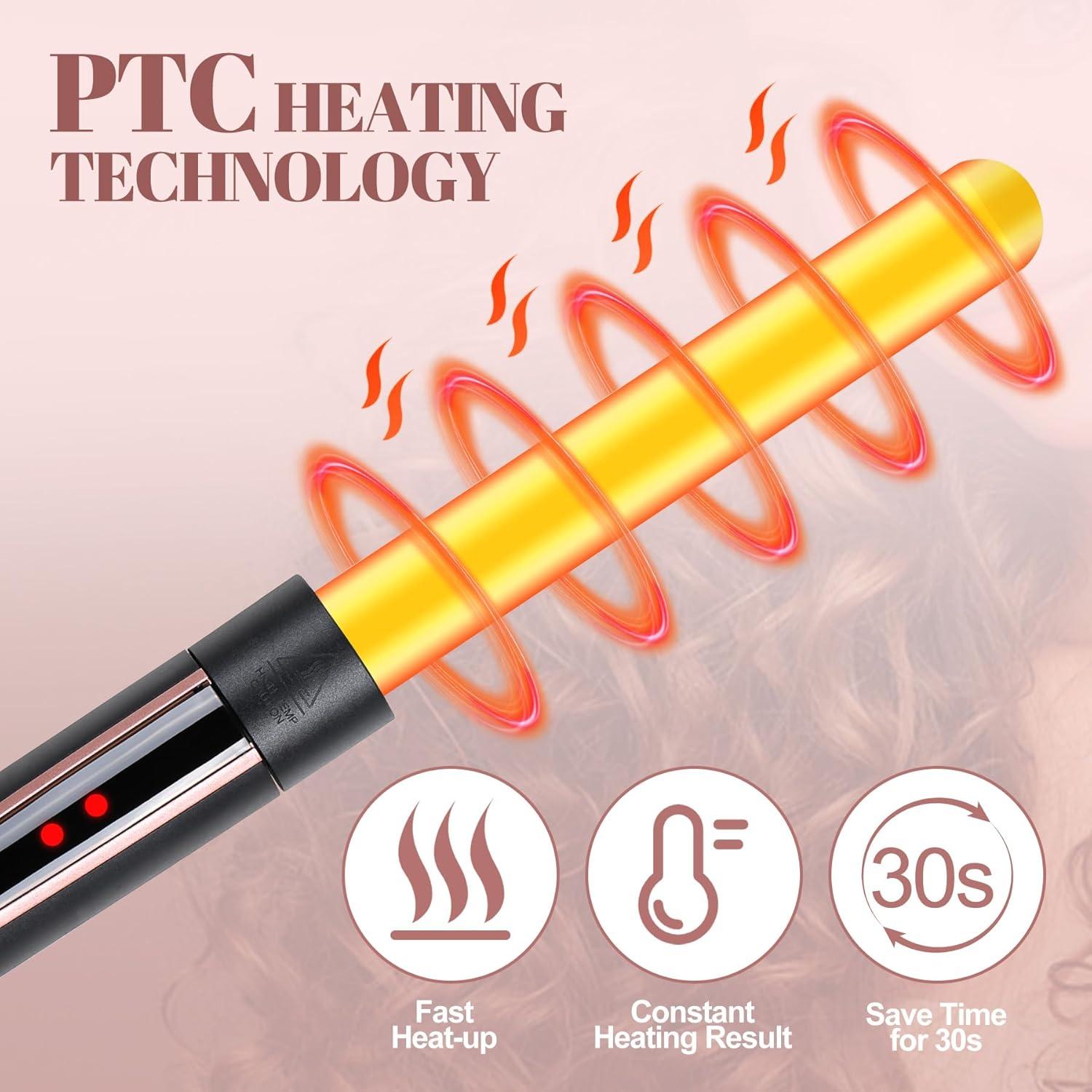 Rizador de Cabello 5 en 1 Sixriver con Barriles Intercambiables