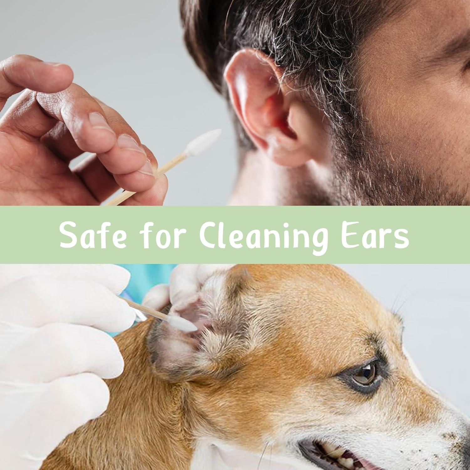 Hisopos de Algodón de Bambú 200 Unidades 15 cm para Maquillaje